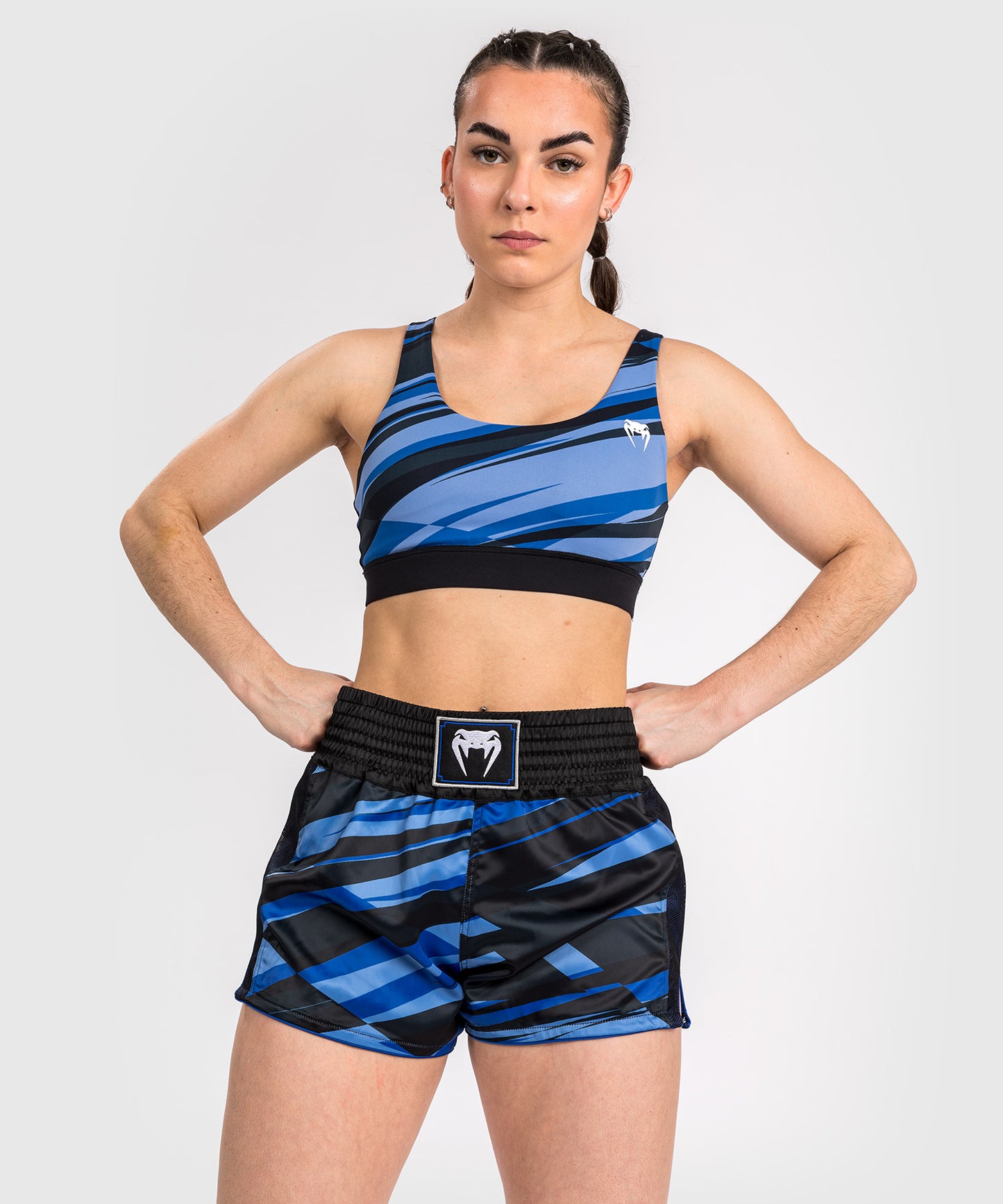 Venum Abyss Short da Muay Thai da Donna - Blu Ombra