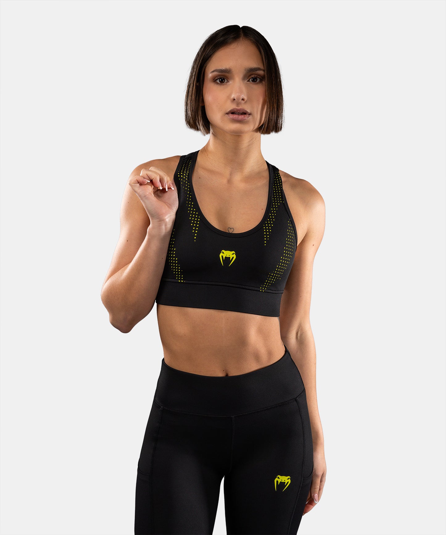 Venum Lazer Women's Sports Bra - Black/Yellow