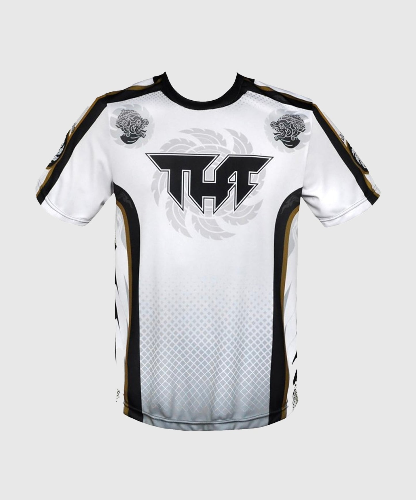 Tuff Twin Hanuman Heads Dry Fit T-Shirt - Weiß