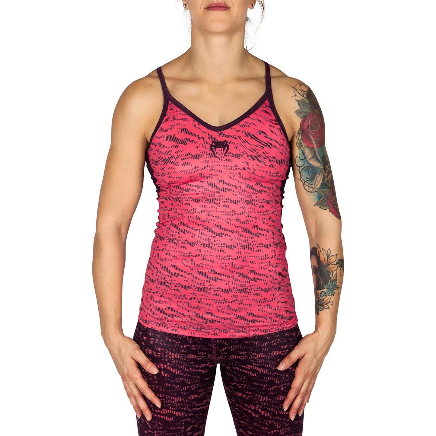 Venum Camoline Tank Top - Coral/Dark Purple