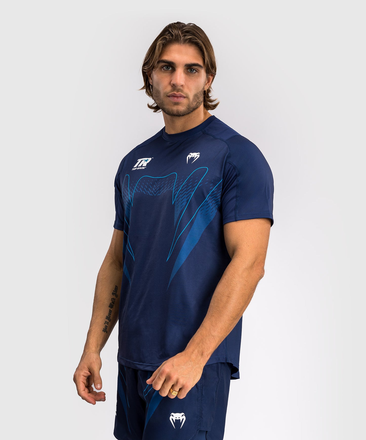 Venum x Top Rank Original Camiseta Dry-Tech para Hombre - Azul Marino
