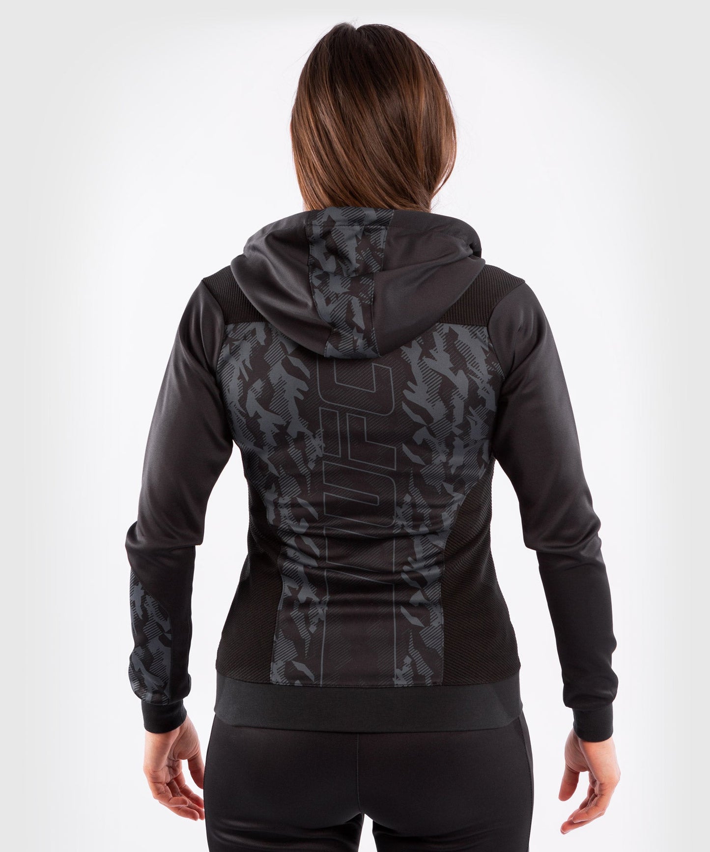 Women's Zipped Sweatshirt UFC Venum Authentic Fight Week - Black