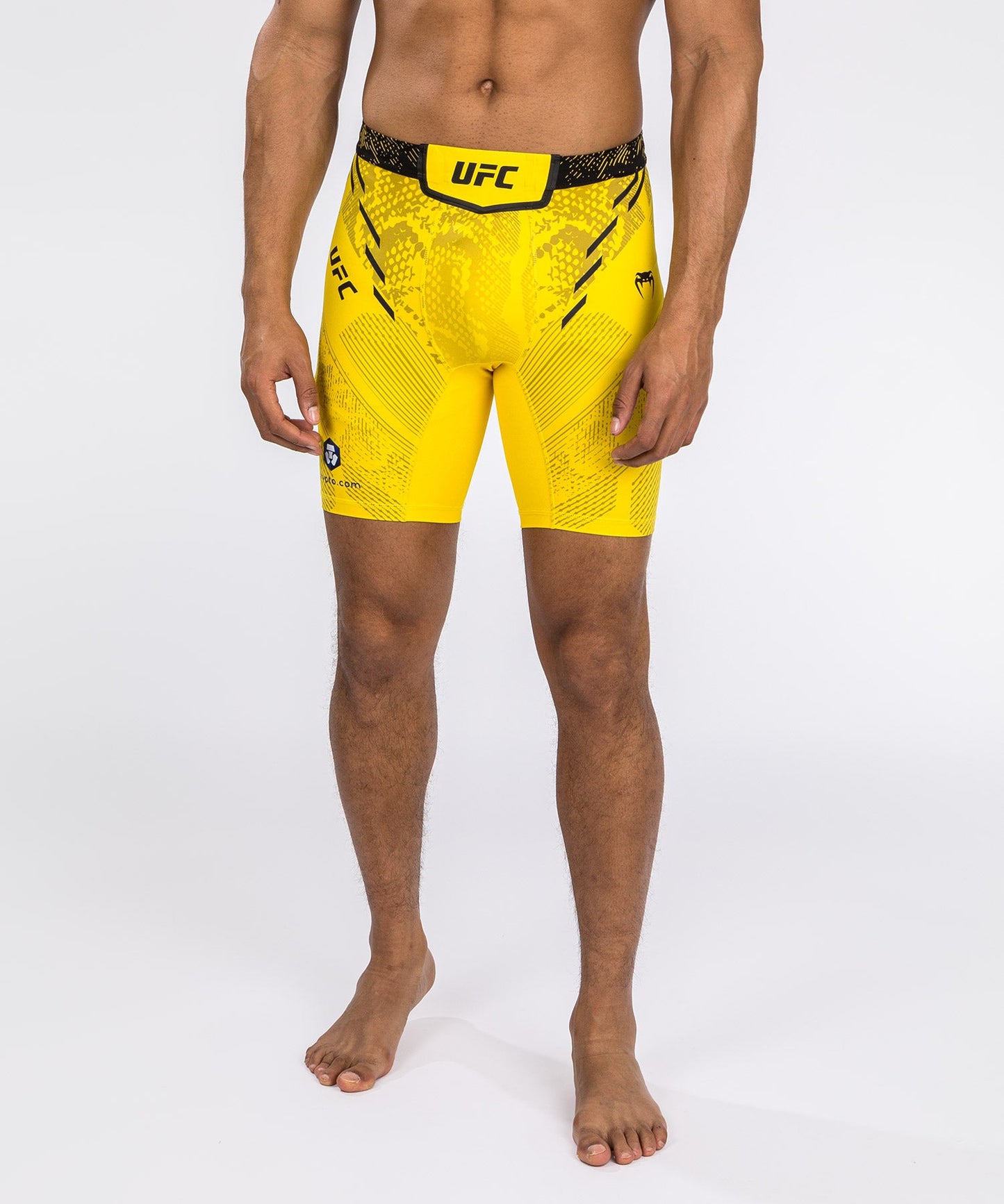 UFC Men's Compression Short Adrenaline by Venum Authentic Fight Night - Yellow