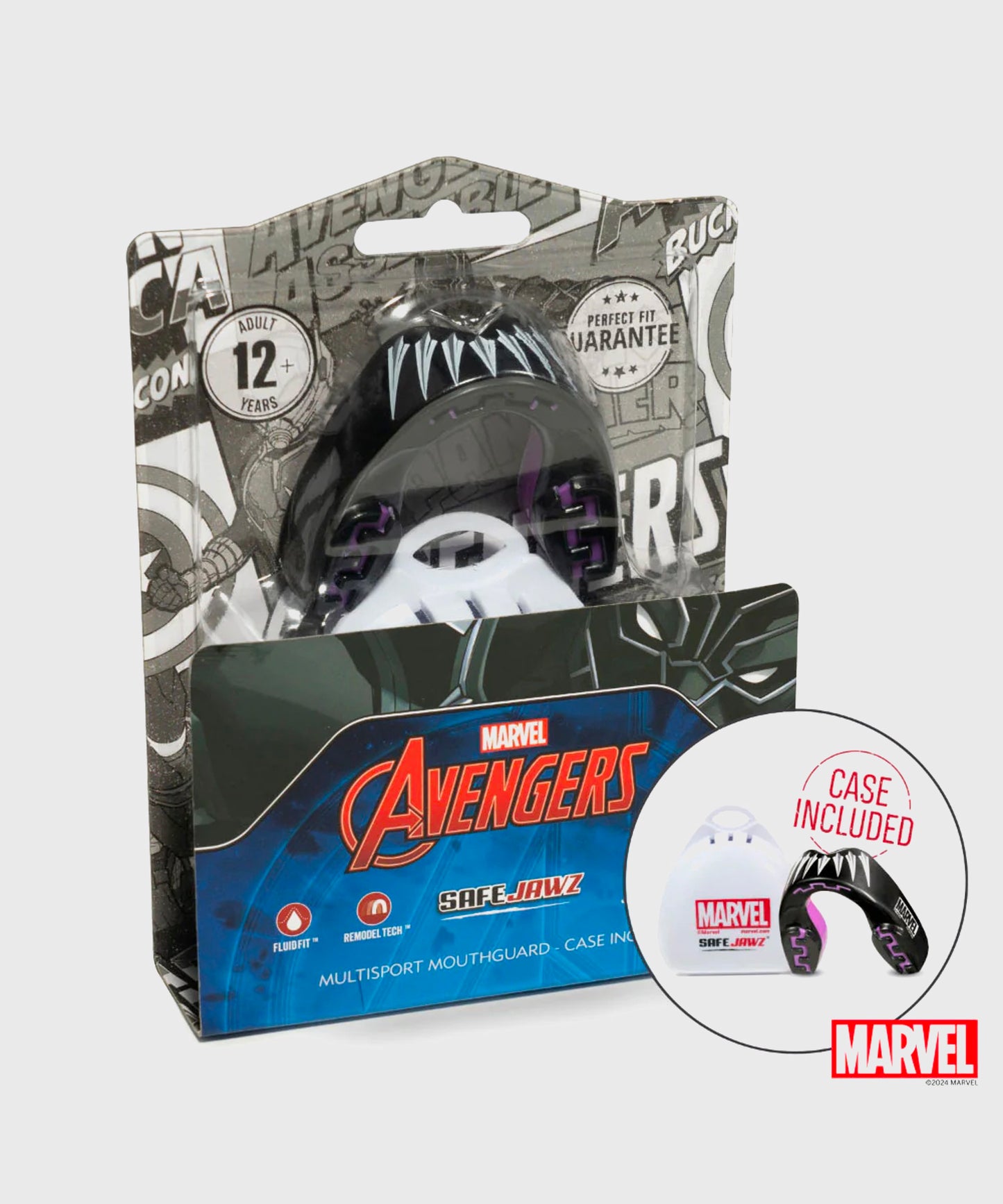 Safejawz Marvel - Black Panther Protector Bucal - Negro
