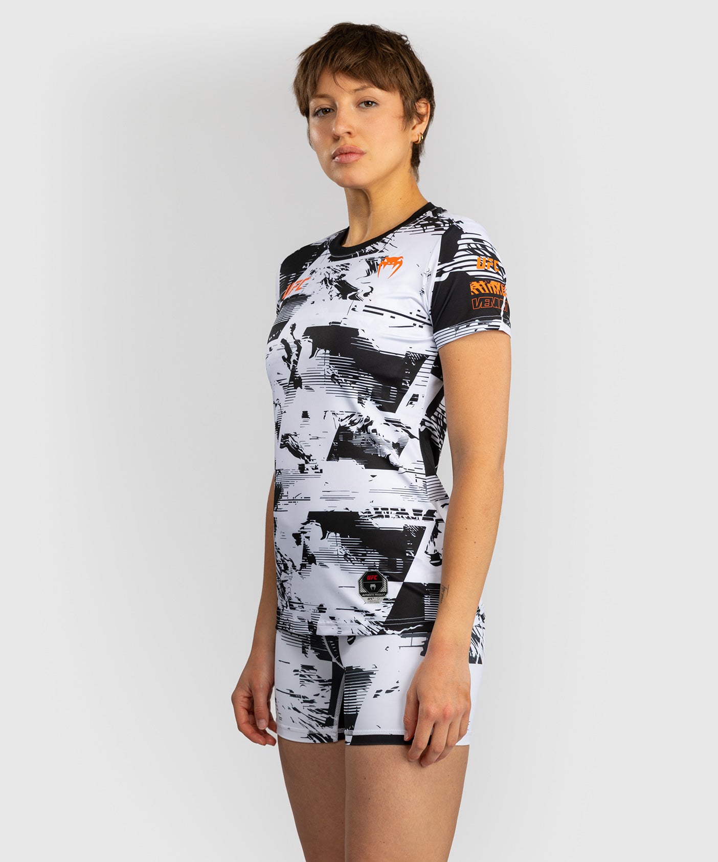 T-shirt manches courtes Performance Femme UFC Zenith by Venum Authentic Fight Week - Blanc