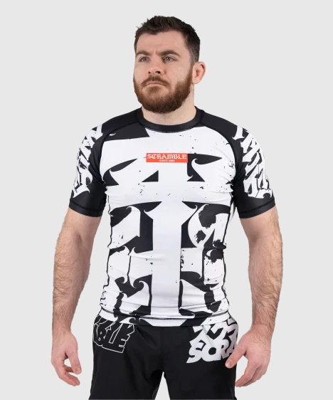 Rashguard Scramble Hanzi Monochrome - Noir/Blanc