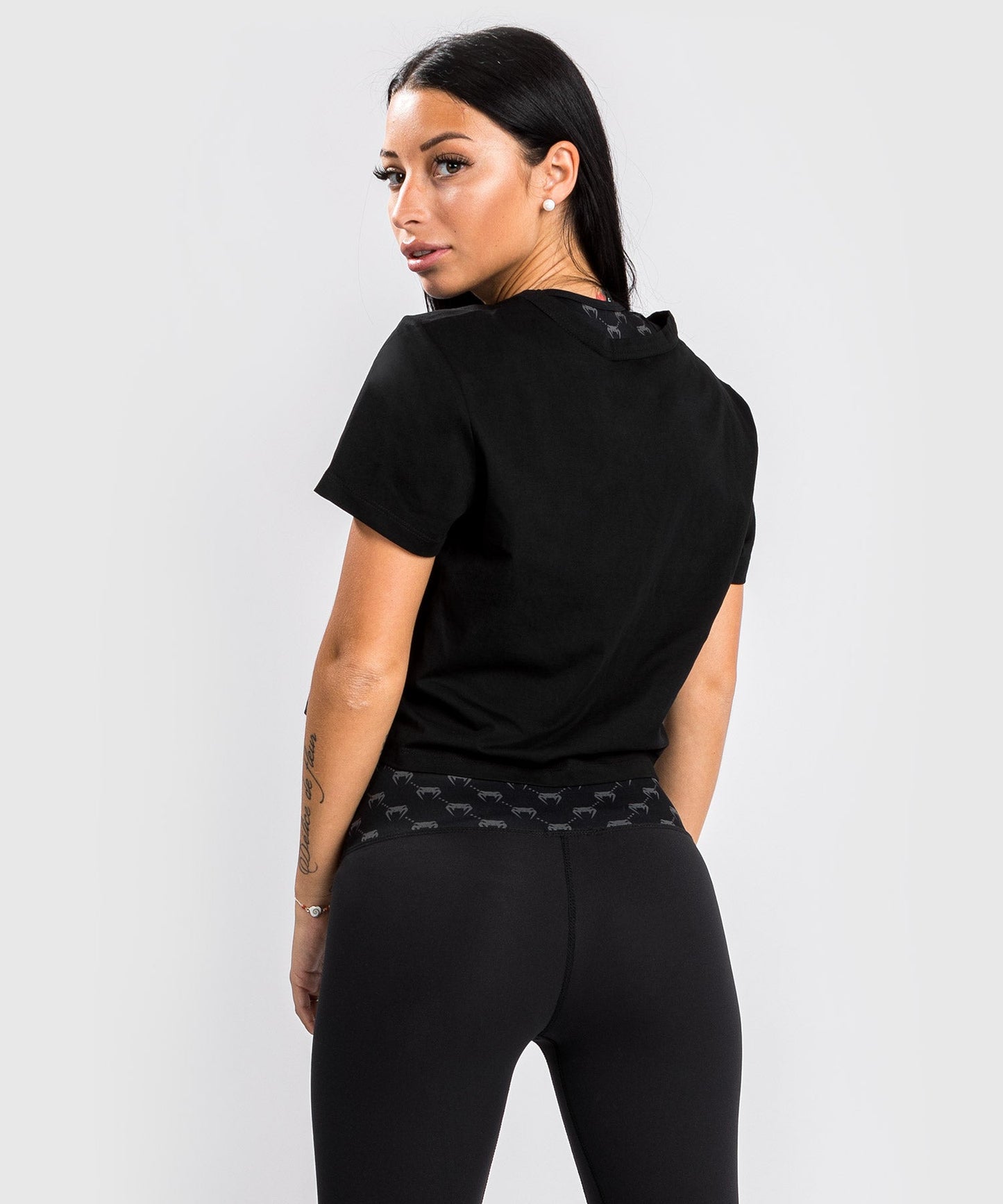 T-shirt Venum Pink Pocket- For Women - Black/Pink Gold
