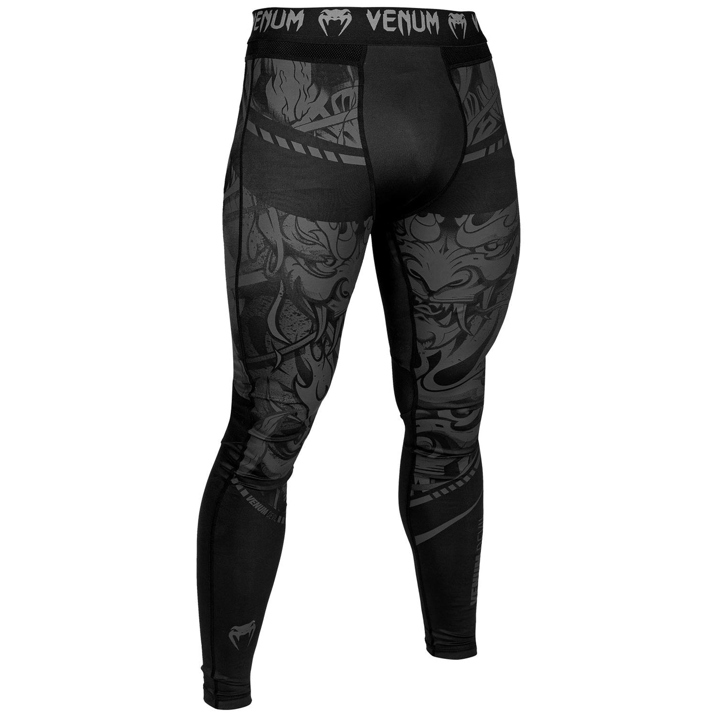 Venum Devil Compression Pants - Black/Black