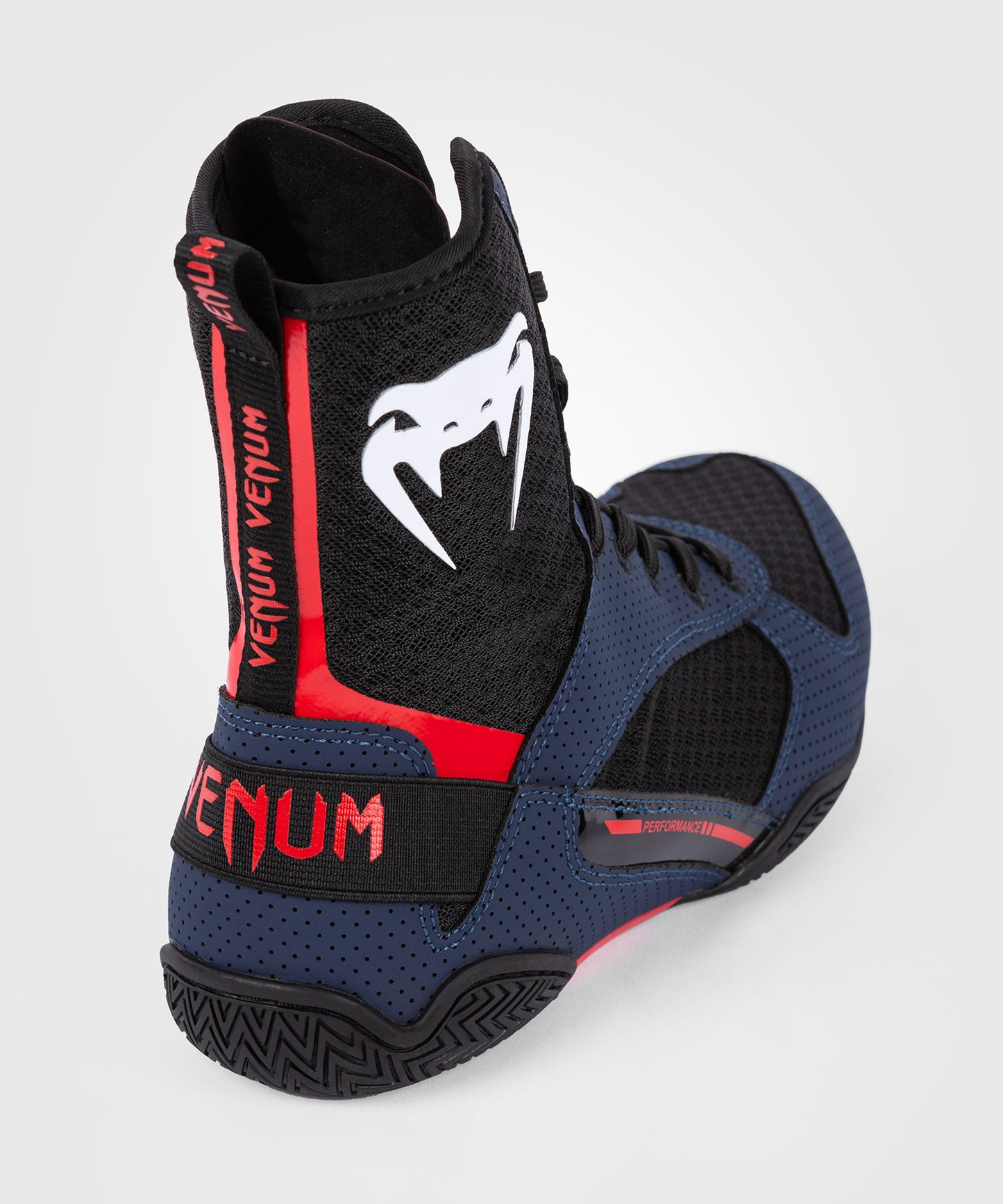Chaussures de Boxe Venum Elite - Bleu Marine/Noir/Rouge