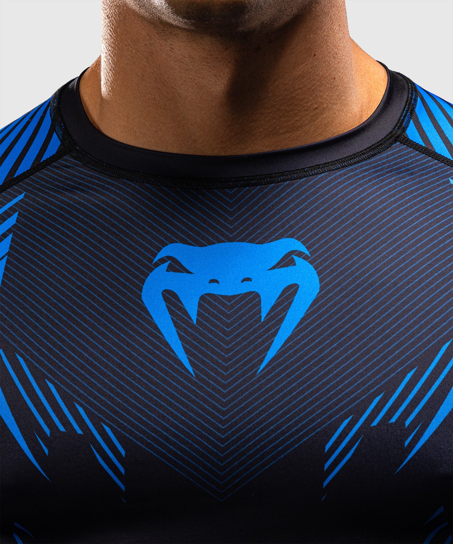 Venum No-Gi 6.0 Langarm Rashguard - Schwarz/Blau
