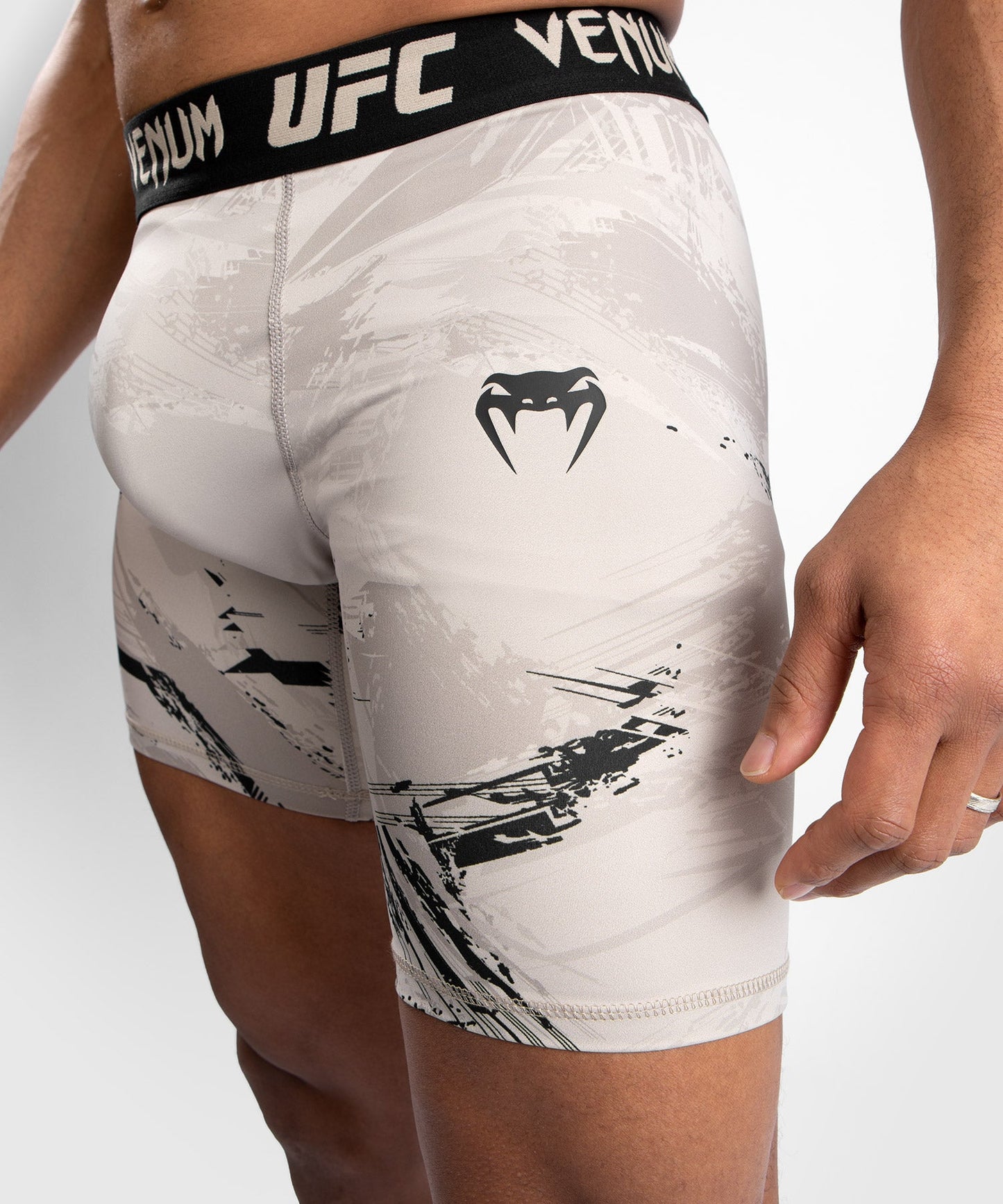 UFC Venum Authentic Fight Week 2.0 Compression Short - Black/Sand