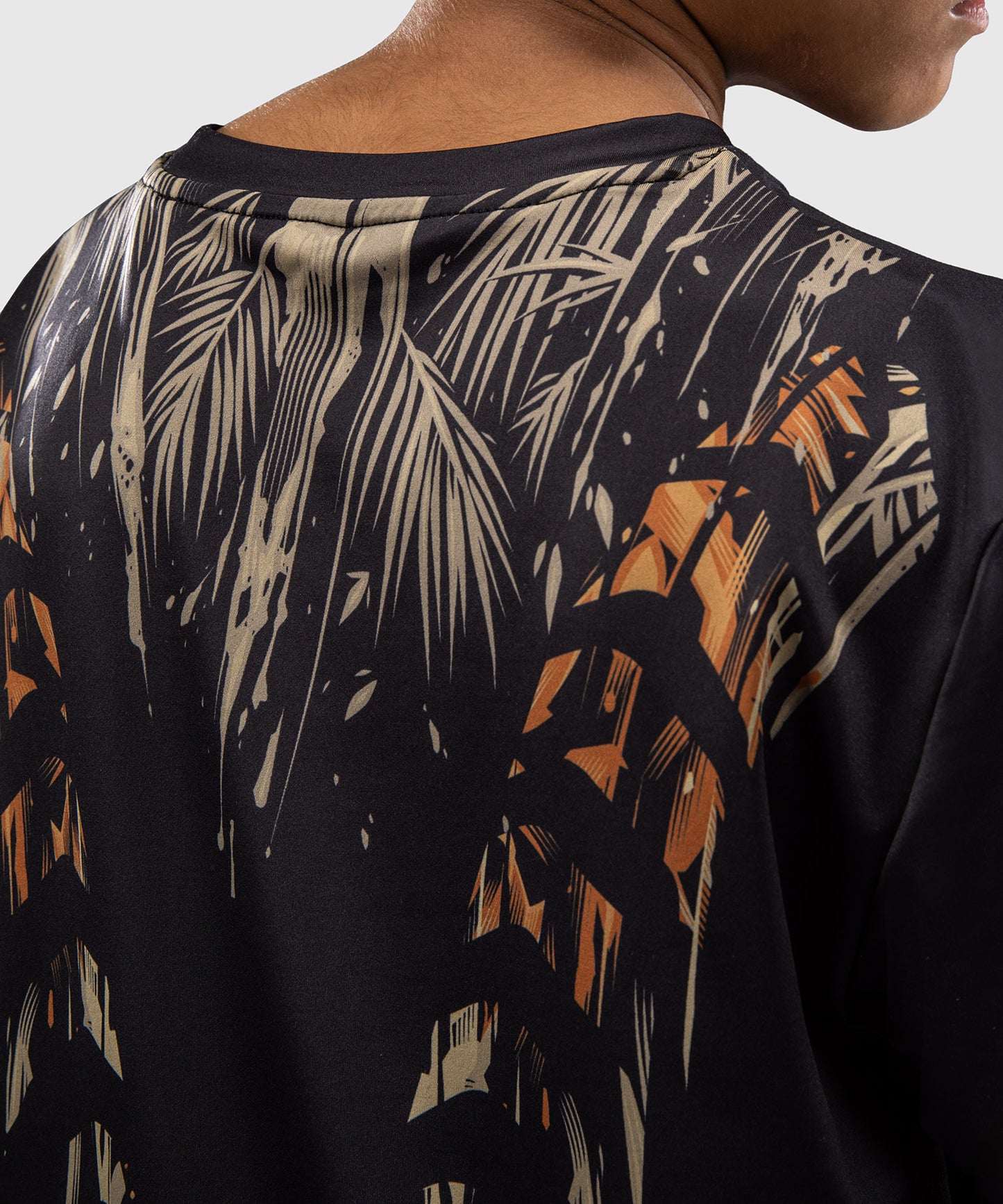 T-Shirt Dry-Tech Venum Tiger pour Enfants - Noir/Orange Néon