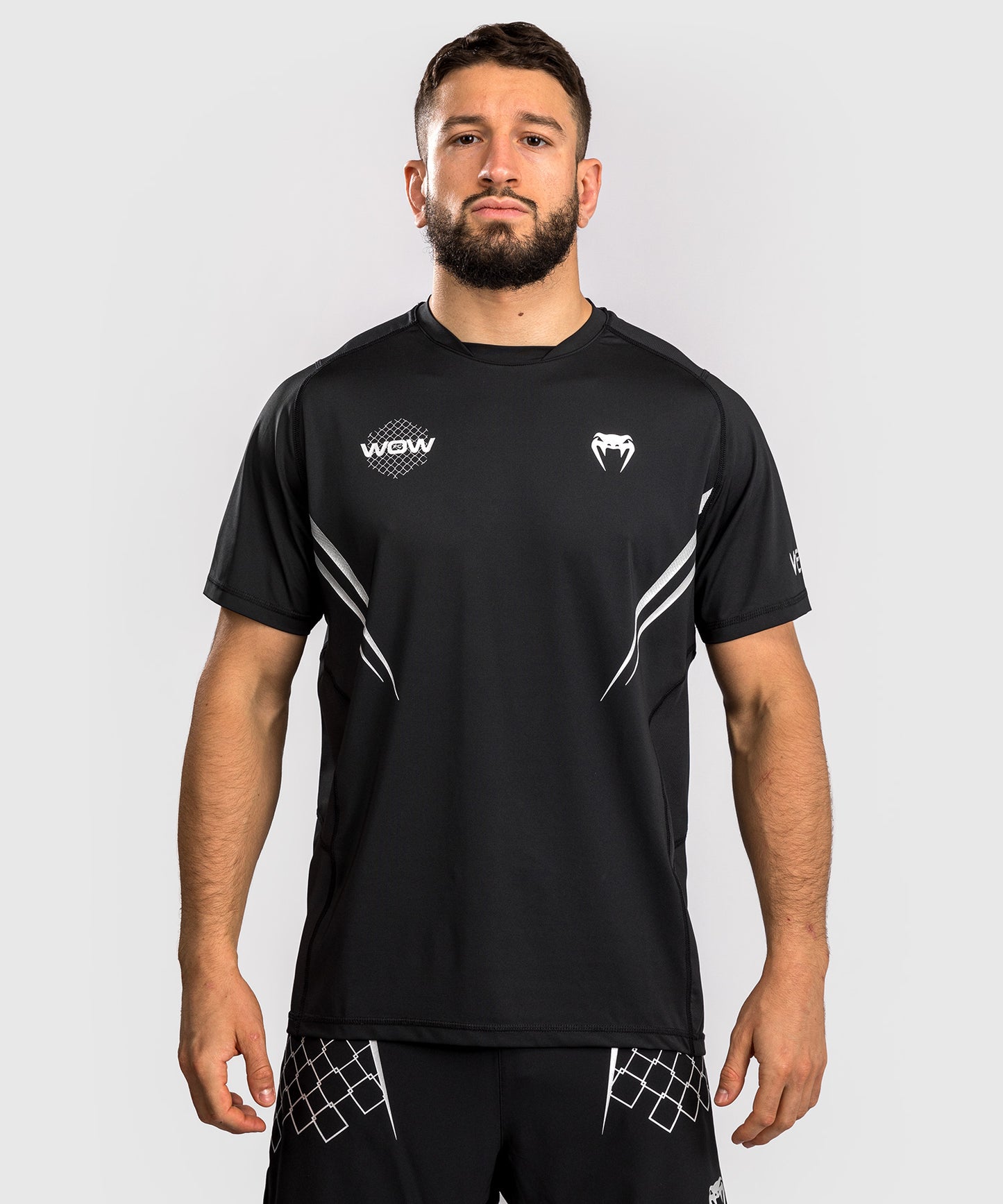 Venum x WOW FC Dry-Tech T-Shirt - Schwarz/Grau