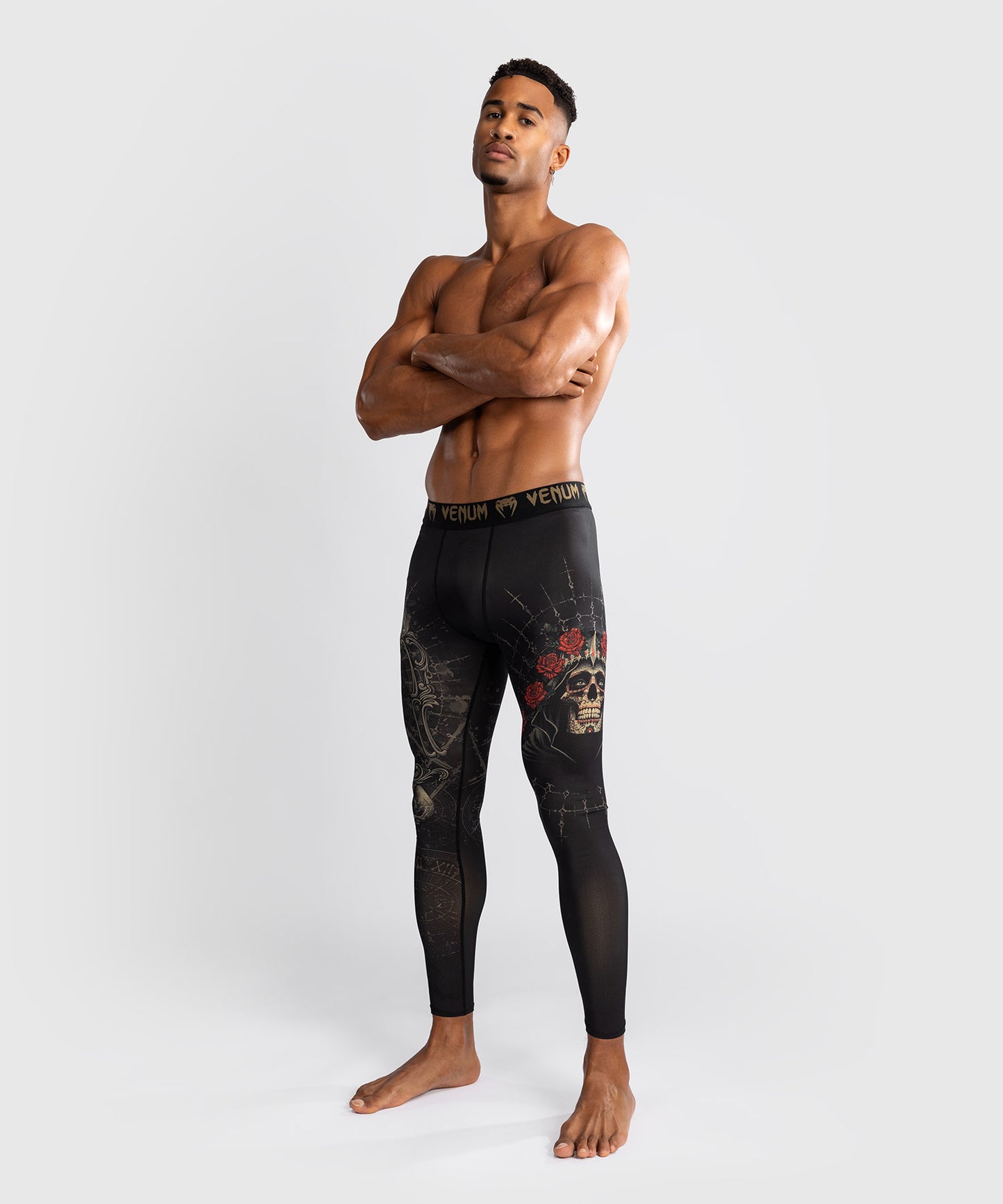 Venum Santa Muerte 5.0 Herren Spats - Tiefes Schwarz/Gold