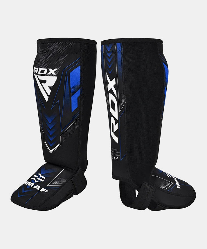 RDX Espinilleras de Neopreno IMMAF Approved - Negro/Azul