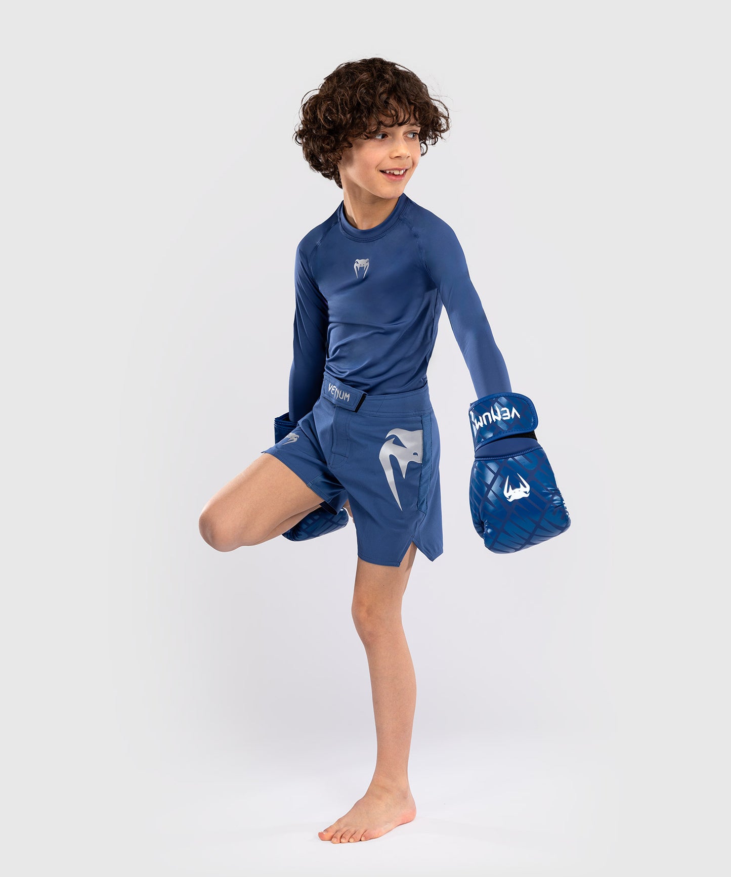 Venum Light Kids Fight Shorts - Royal Blue