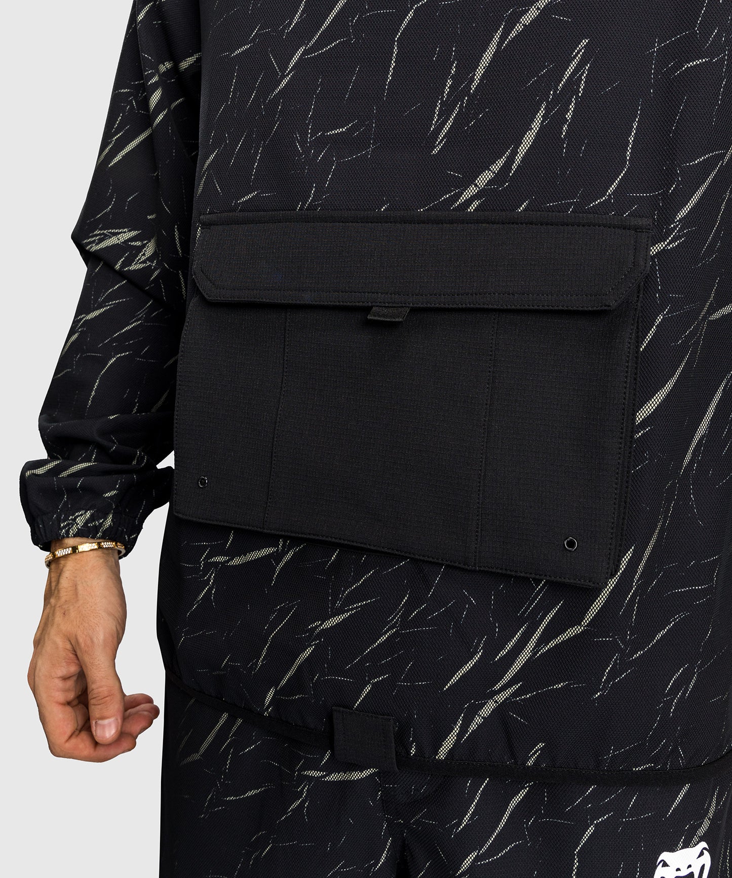 Venum Trooper Chaqueta de Chándal Para Hombre - Negro/Arena Piedra