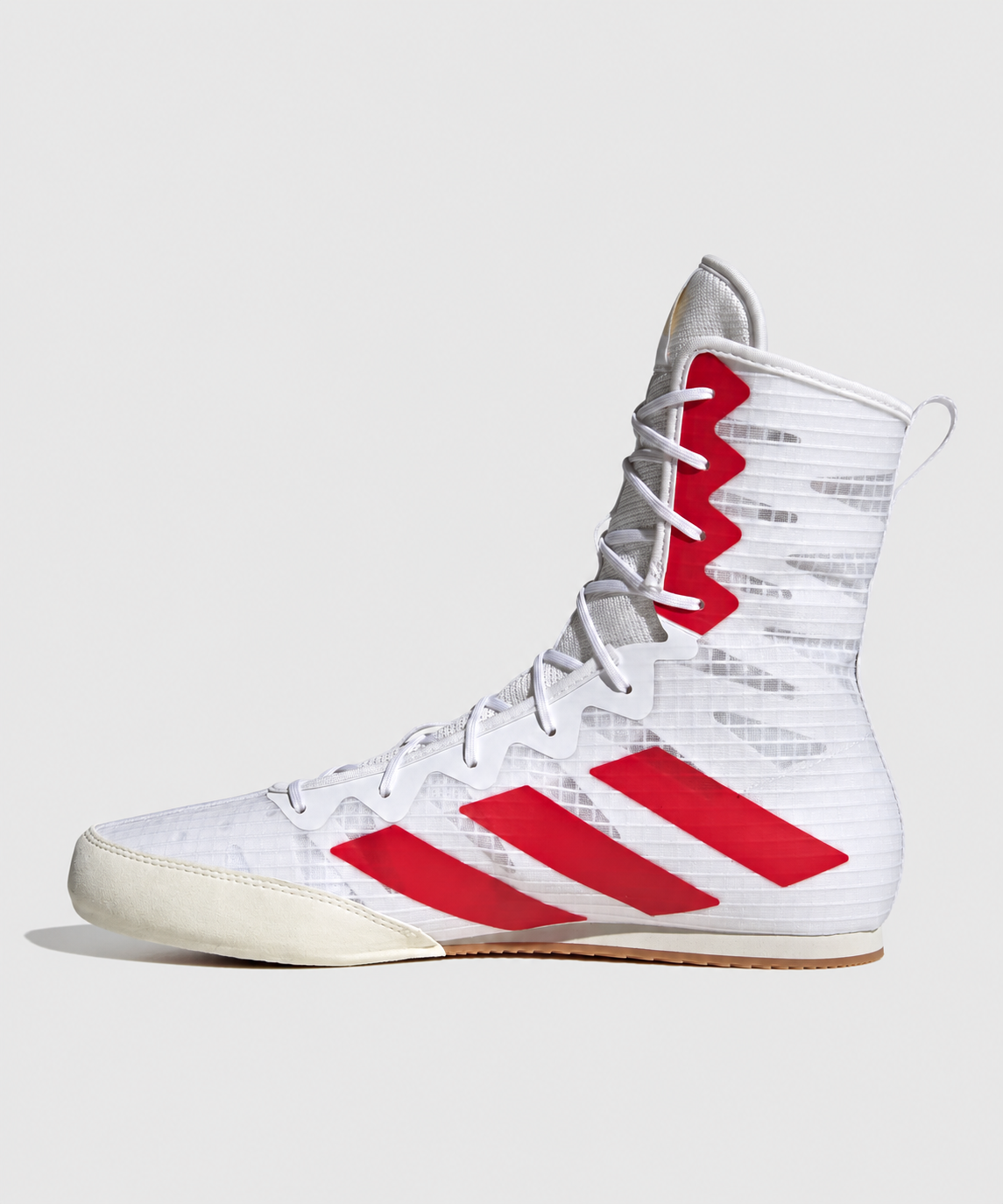 Chaussures de Boxe Adidas Box Hog 4 - Blanc/Rouge