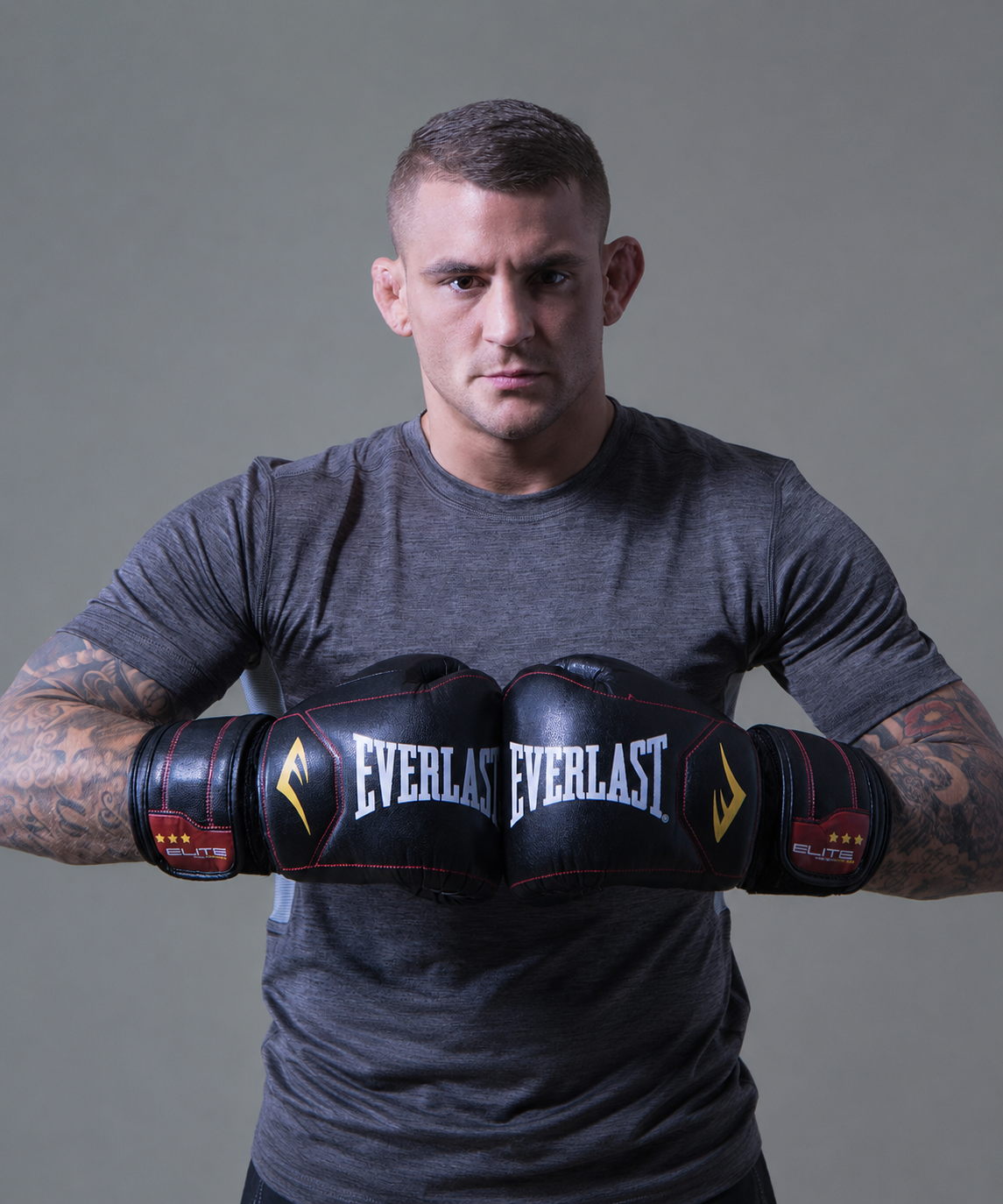 Everlast Elite Pro Guantes de Muay Thai - Negro