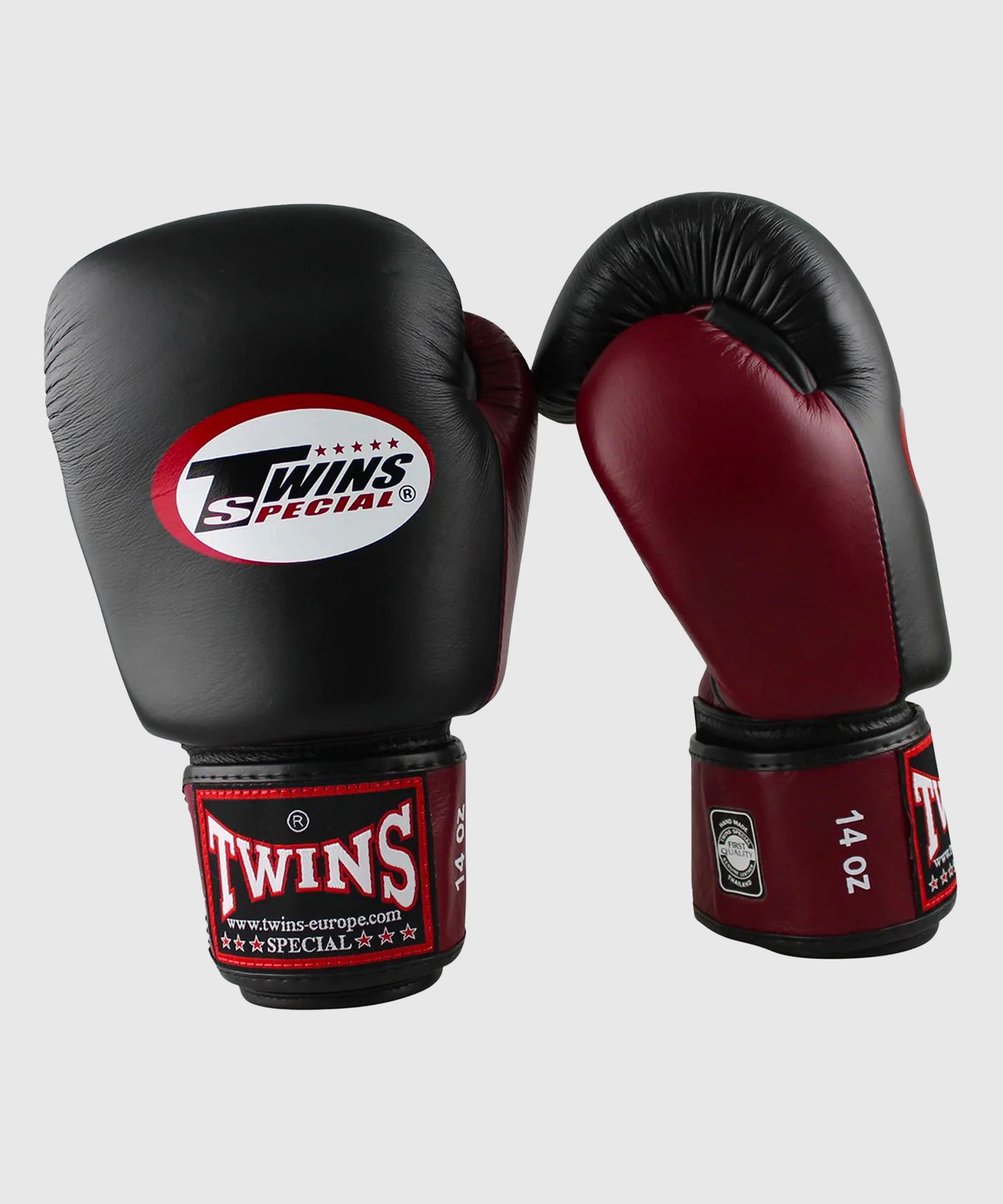 Twins BGVL-3 boxing gloves - Black/Bordeaux