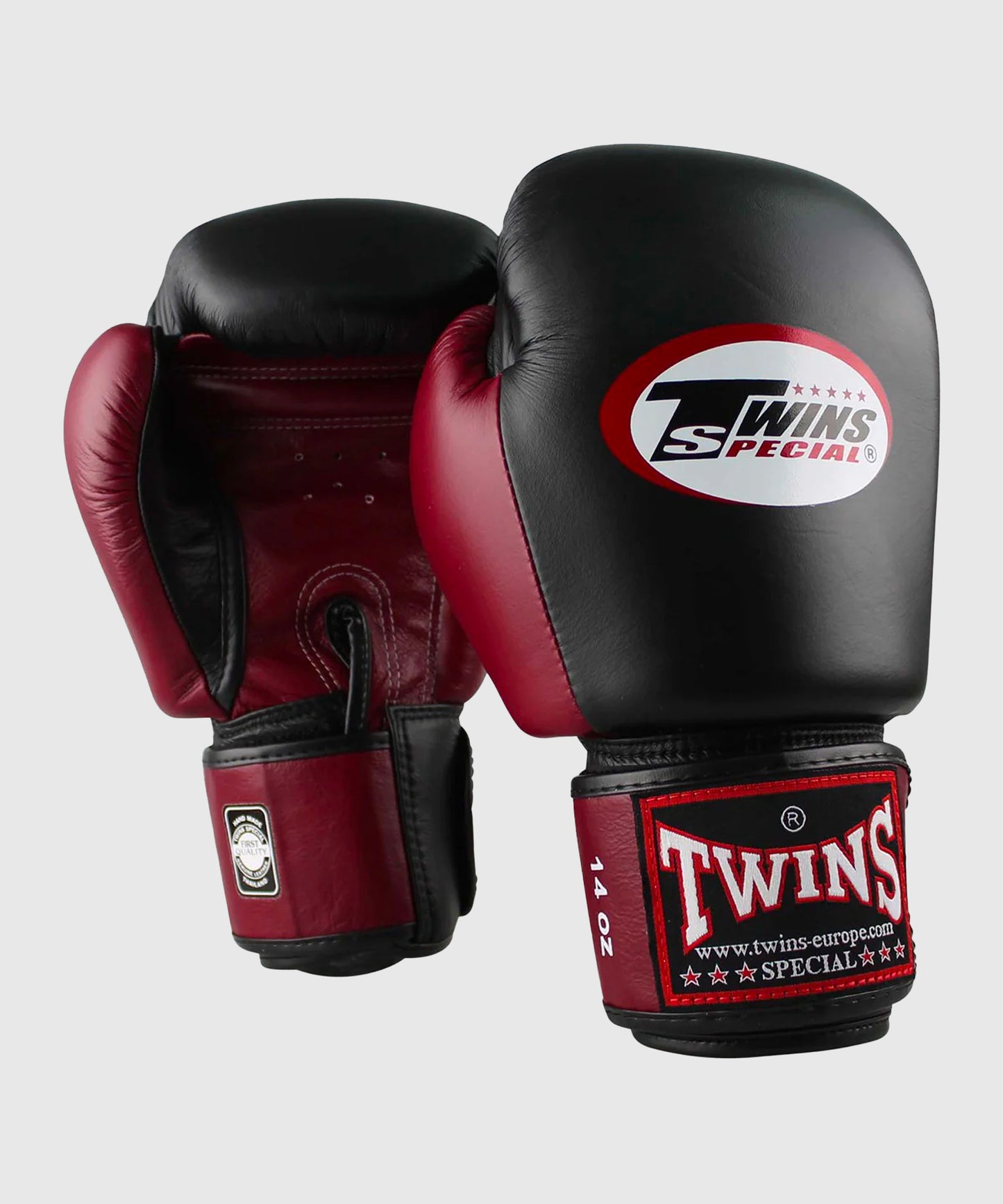Twins BGVL-3 boxing gloves - Black/Bordeaux