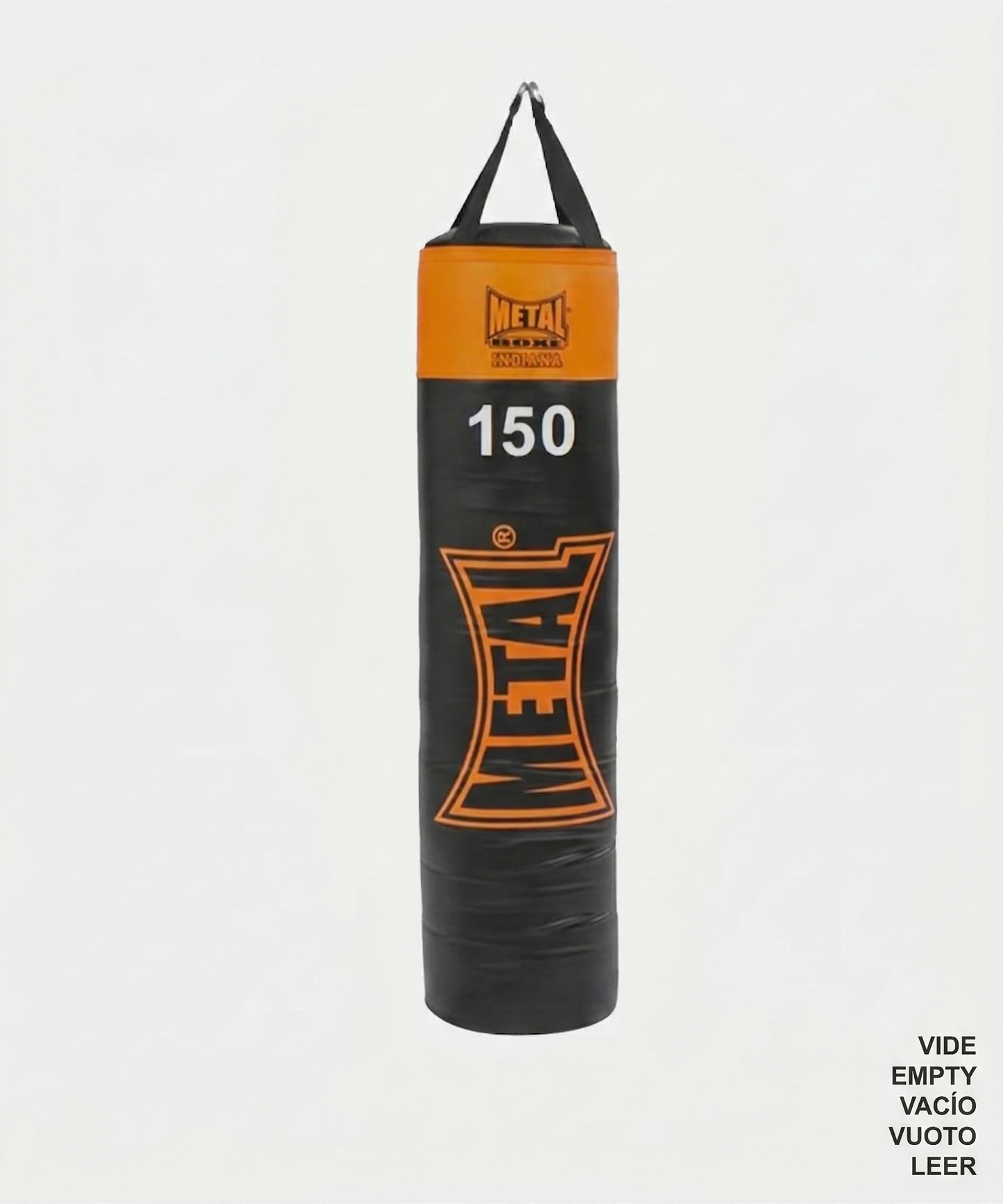 Metal Boxe Indiana Punching Bag 150cm – Black/Orange