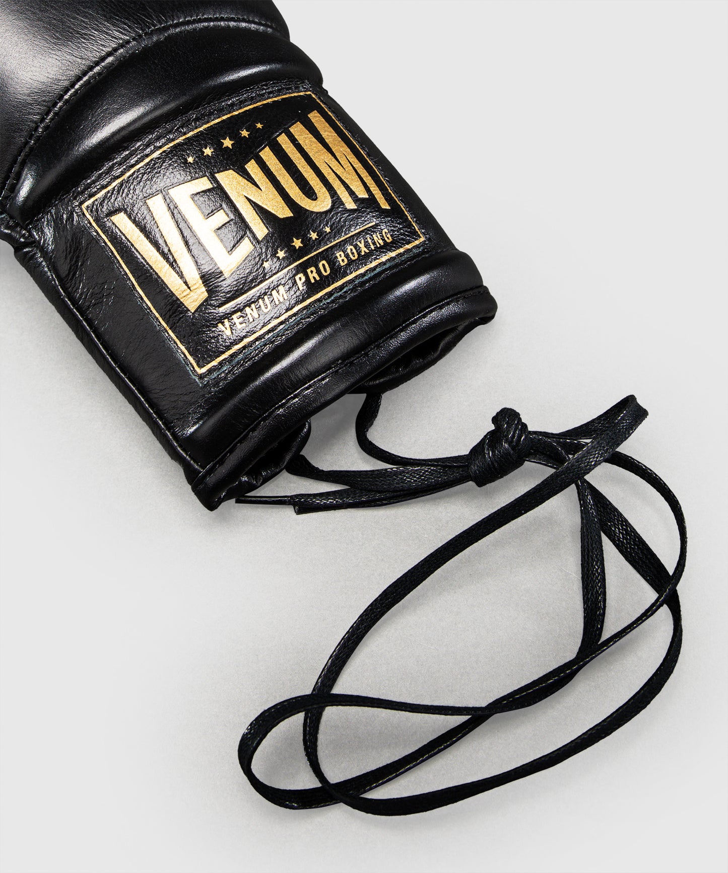 Gants de boxe Venum Giant 2.0 Mike Tyson Pro avec Lacets – Noir/Or - Sac inclus
