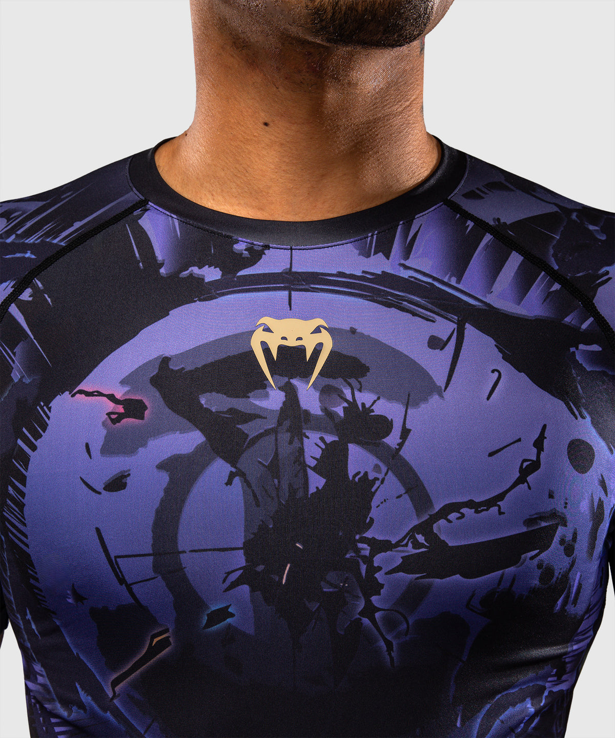 Jujutsu Kaisen x Venum Gojo Kurzarm Rashguard – Lila