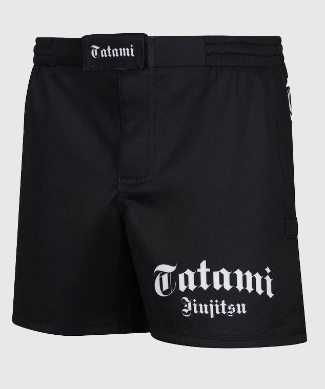 Short De Grappling Court Tatami Fightwear Gothic - Noir