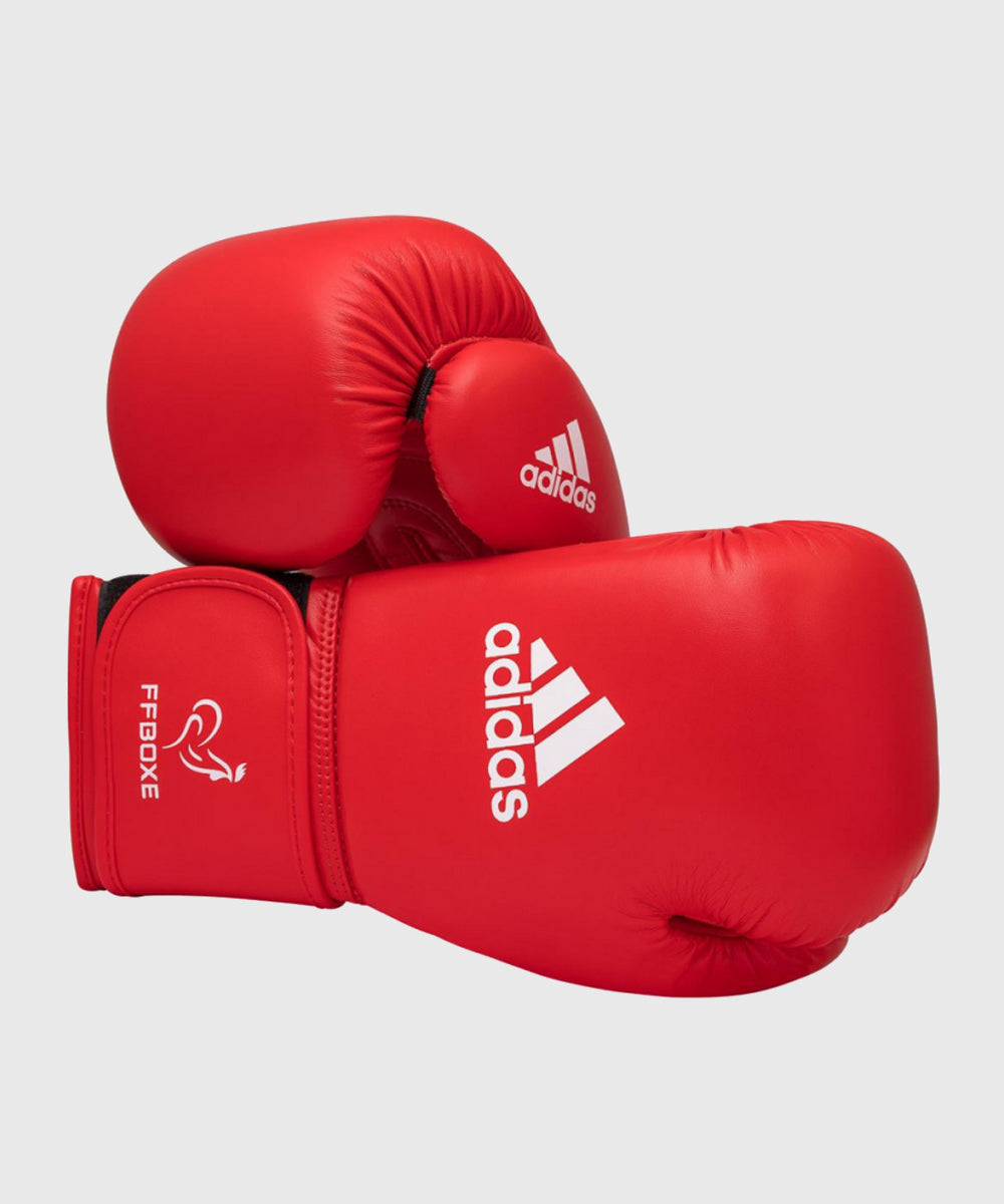 Gants de Boxe Adidas Amateur FFB Approuvés Iba - Rouge