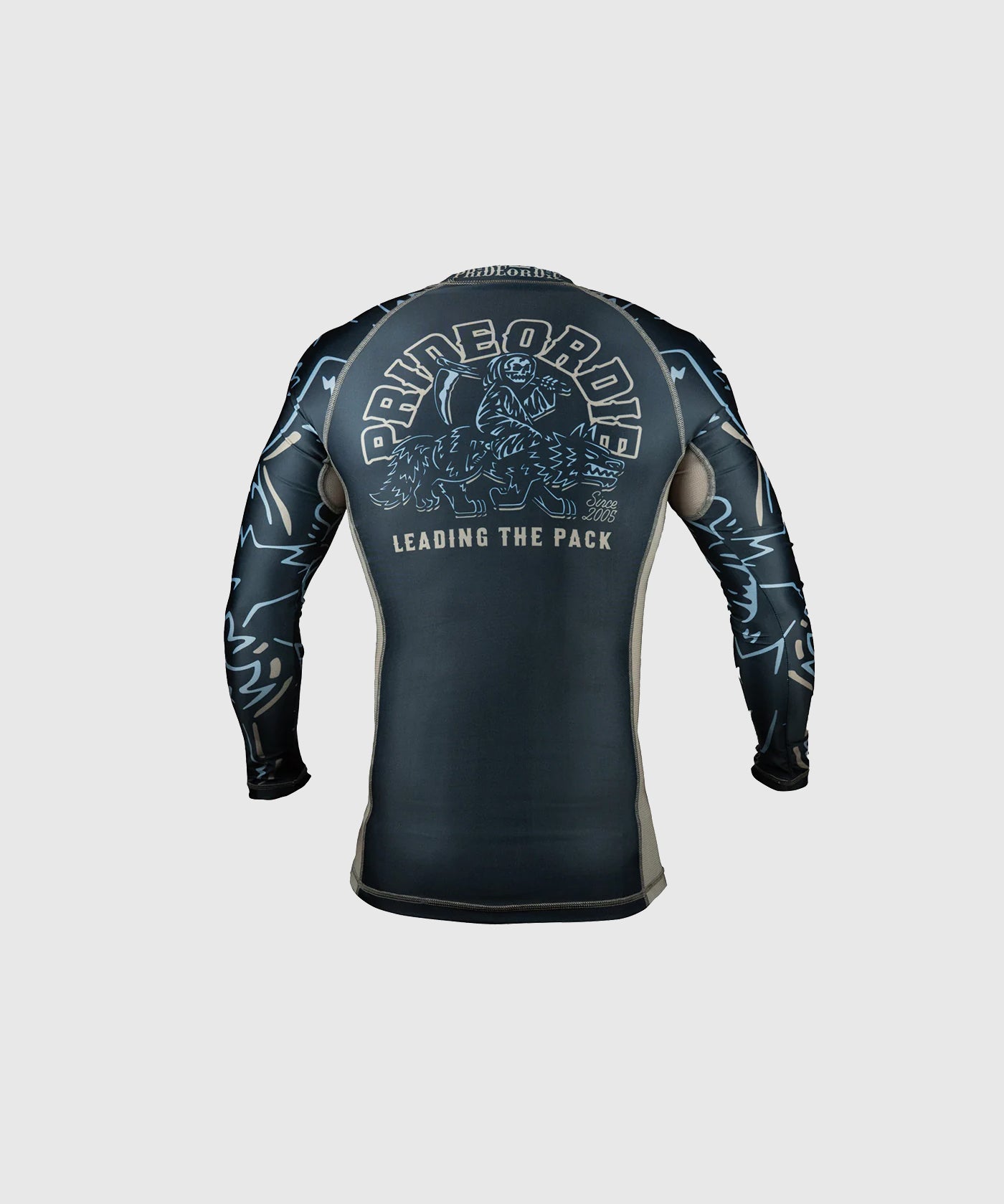 Pride Or Die Leading The Pack Long Sleeve Rashguard - Black