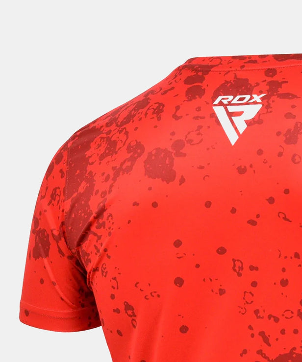 RDX Allenamento Light Contact Approvato WAKO Maglietta da Allenamento - Rosso
