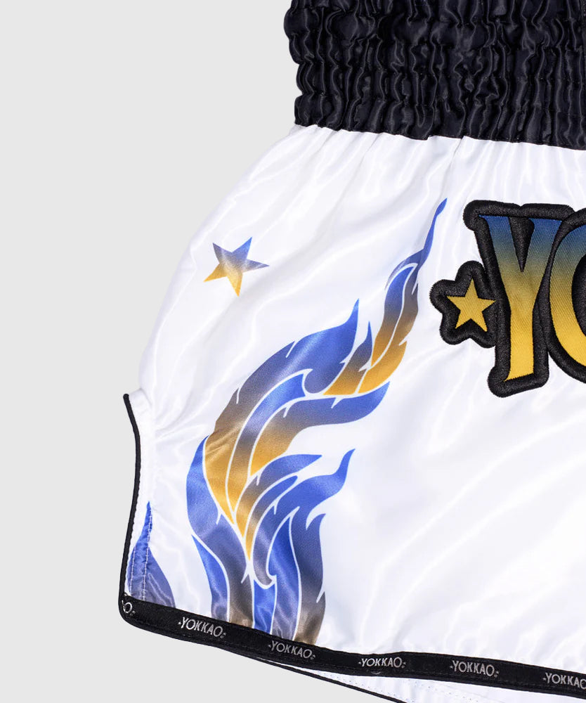 Yokkao The Flame Muay Thai Shorts - White