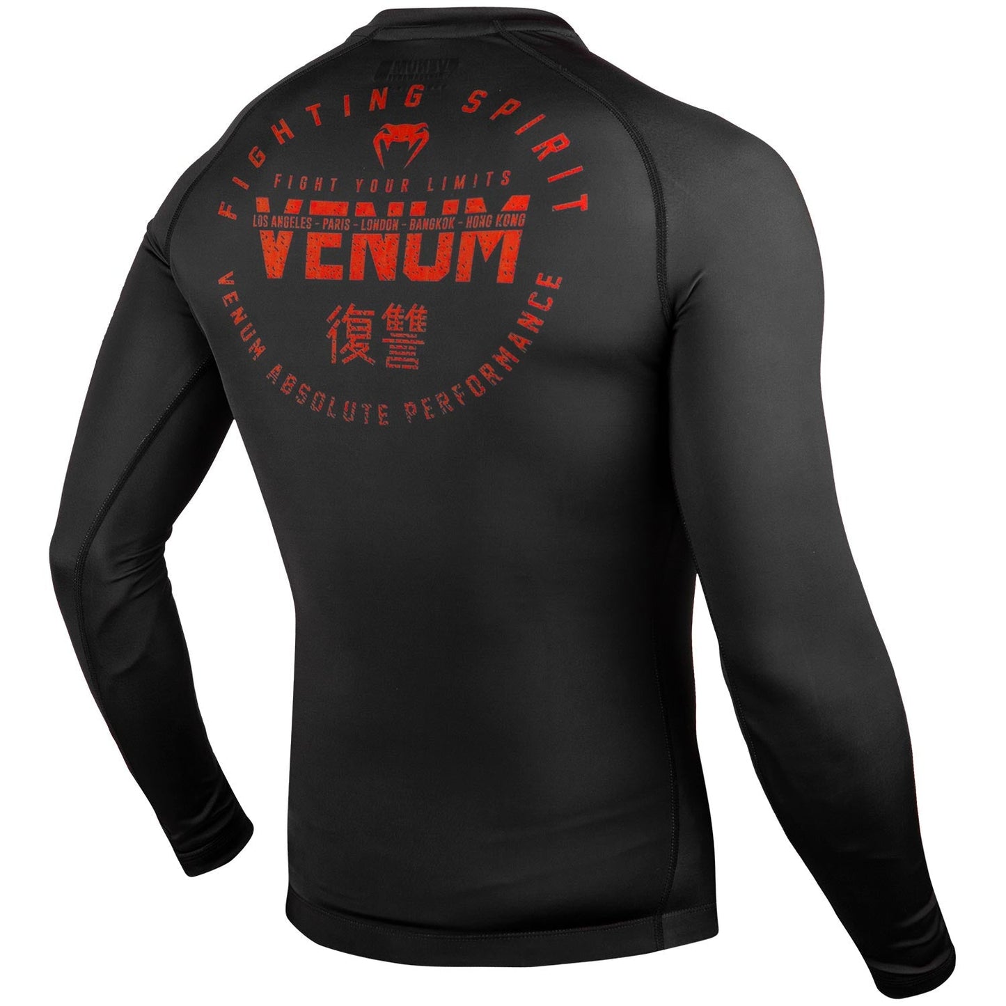 Venum Signature Rashguard - Long Sleeve - Black/Red