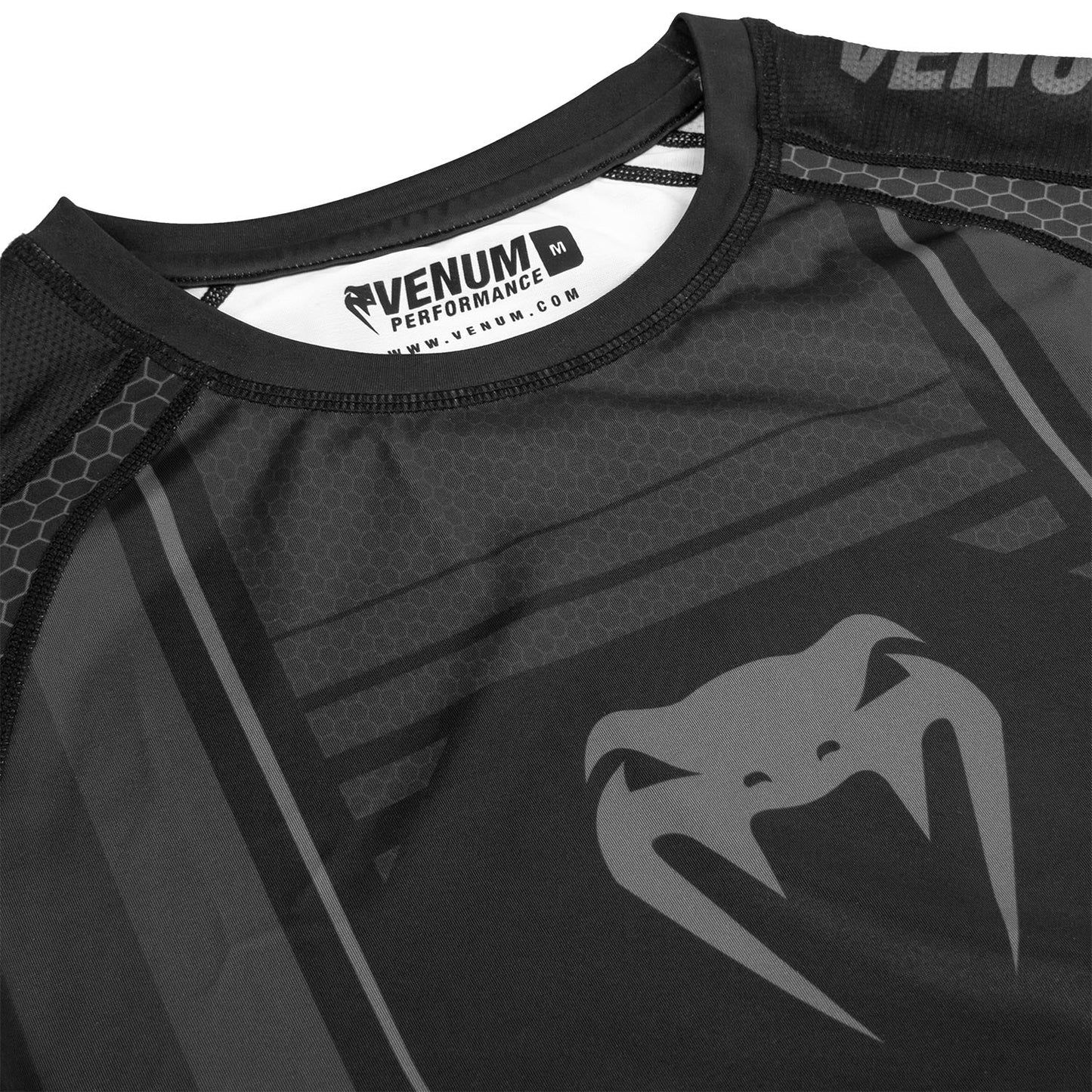 Rashguard Venum Technical 2.0 - Short Sleeve - Black/Noir