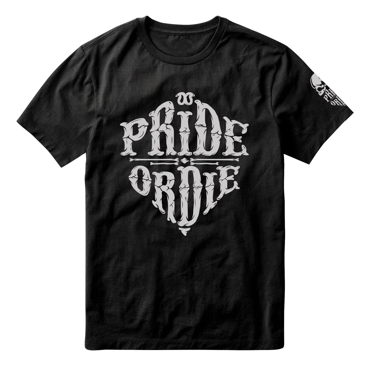 T-shirt Pride Or Die Reckless Bones - Noir