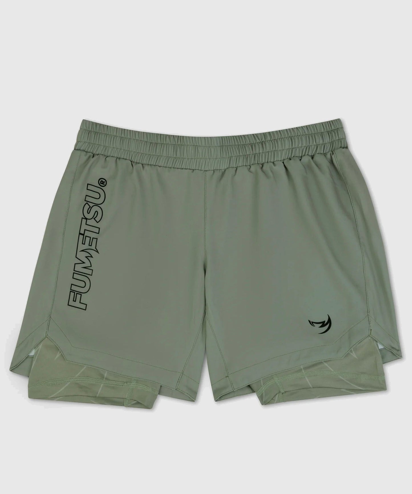 Fumetsu Dual Layer Icon Fightshorts - Olive