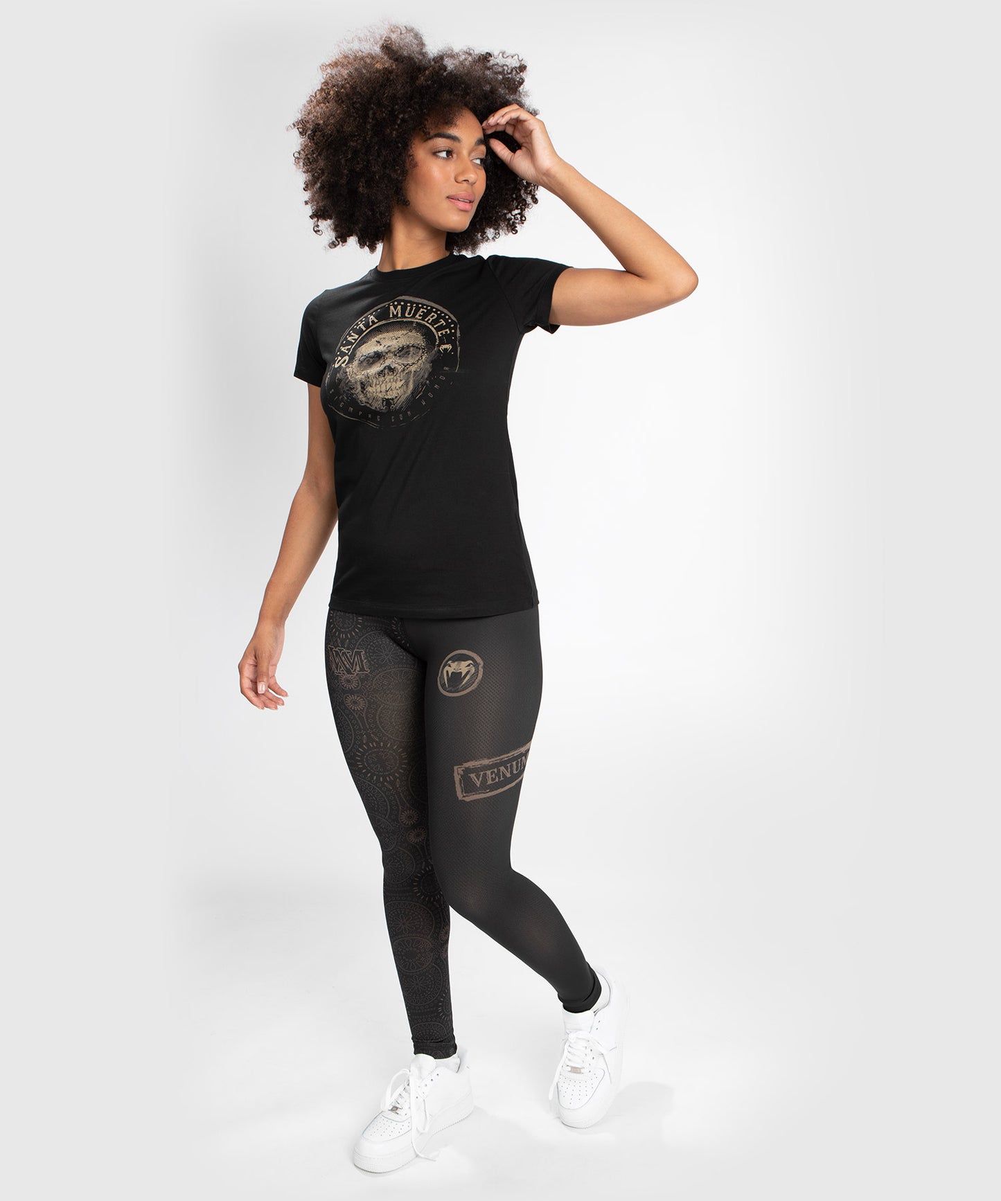 T-shirt Santa Muerte Dark Side Venum Femme - Noir/Marron