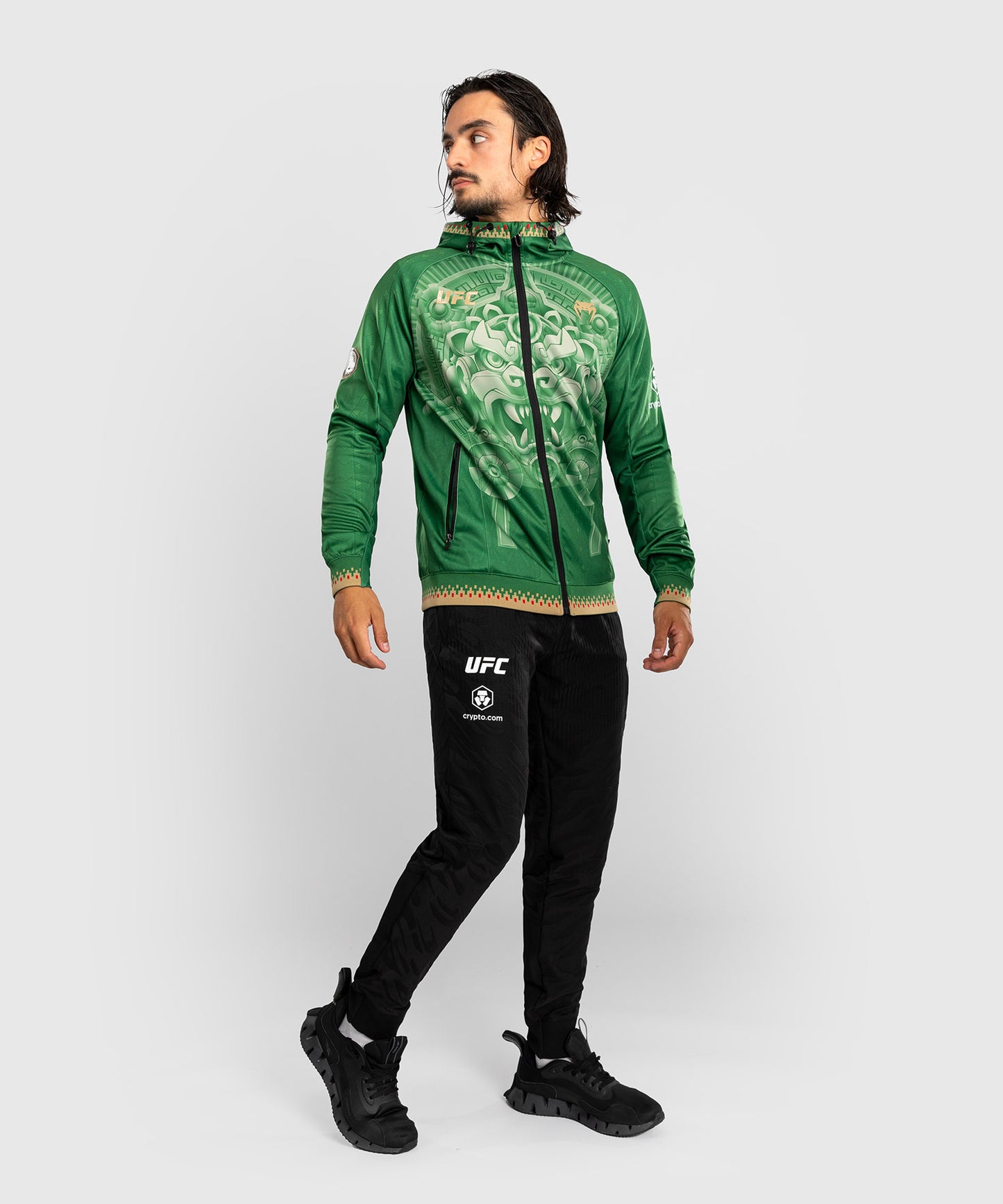 Men’s Noche UFC 2.0 By Venum Green Authentic Fight Night Walkout Hoodie