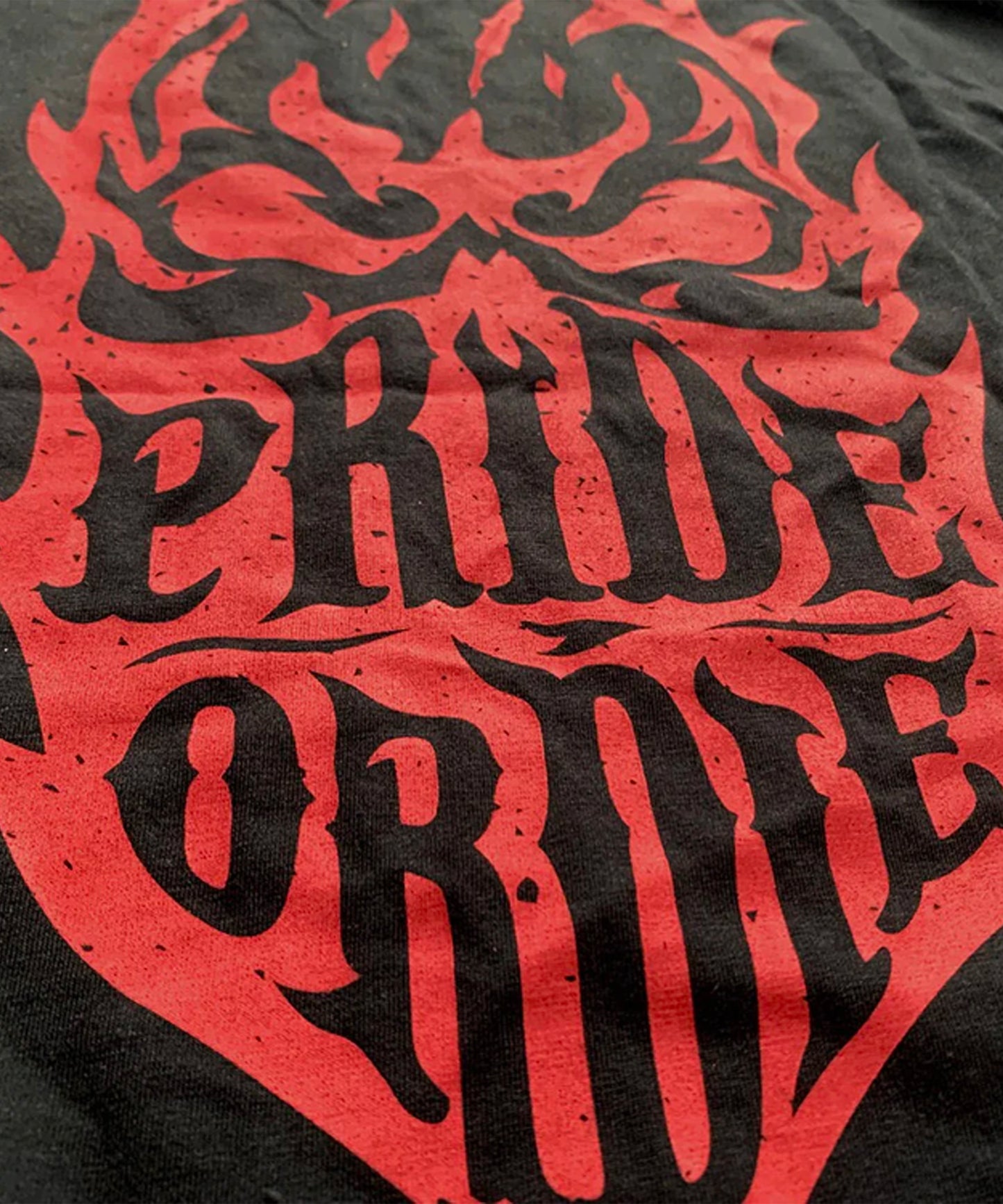 T-Shirt Pride Or Die Reckless Flames - Noir