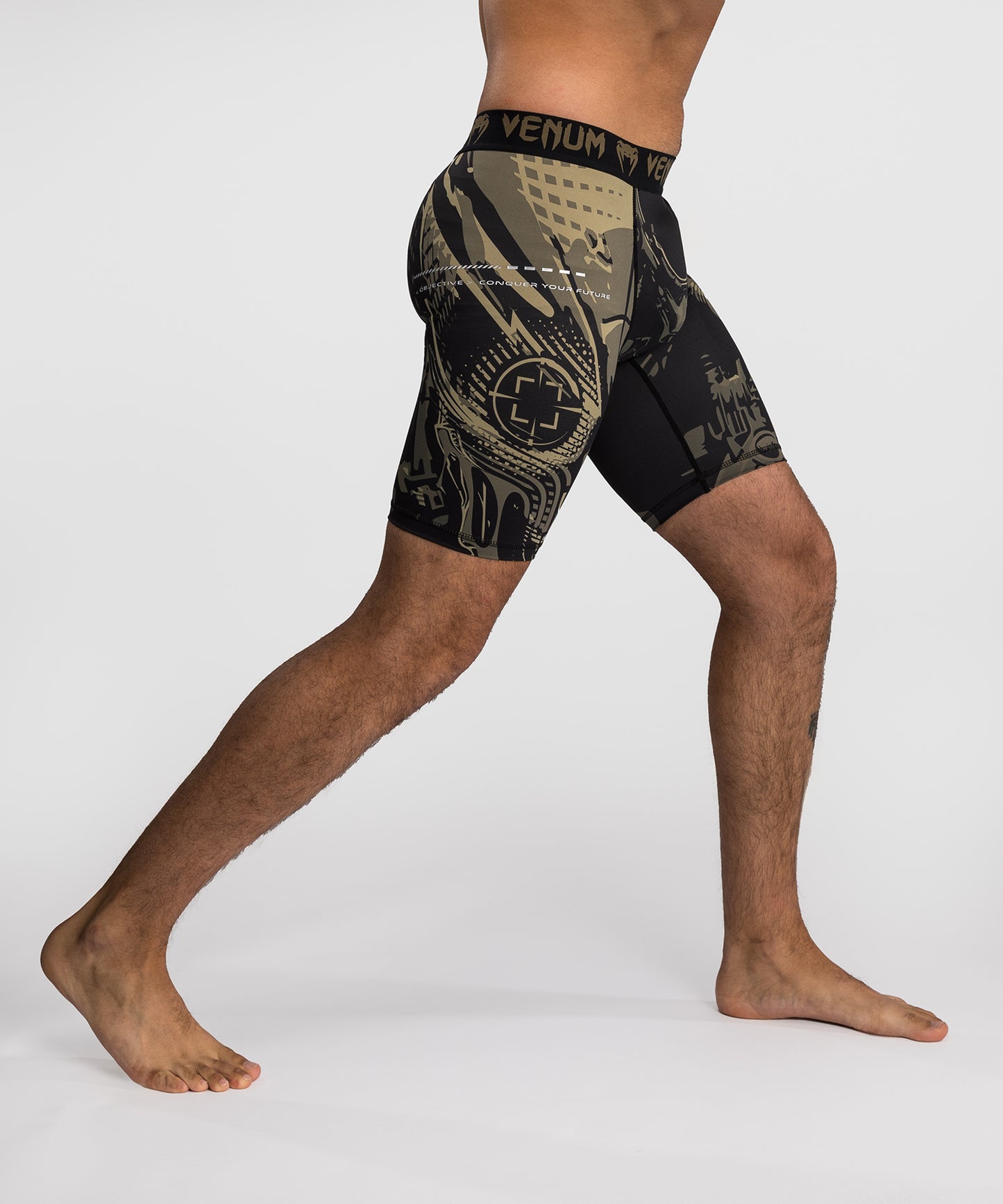Venum Invader Vale Tudo Shorts - Black/Sand