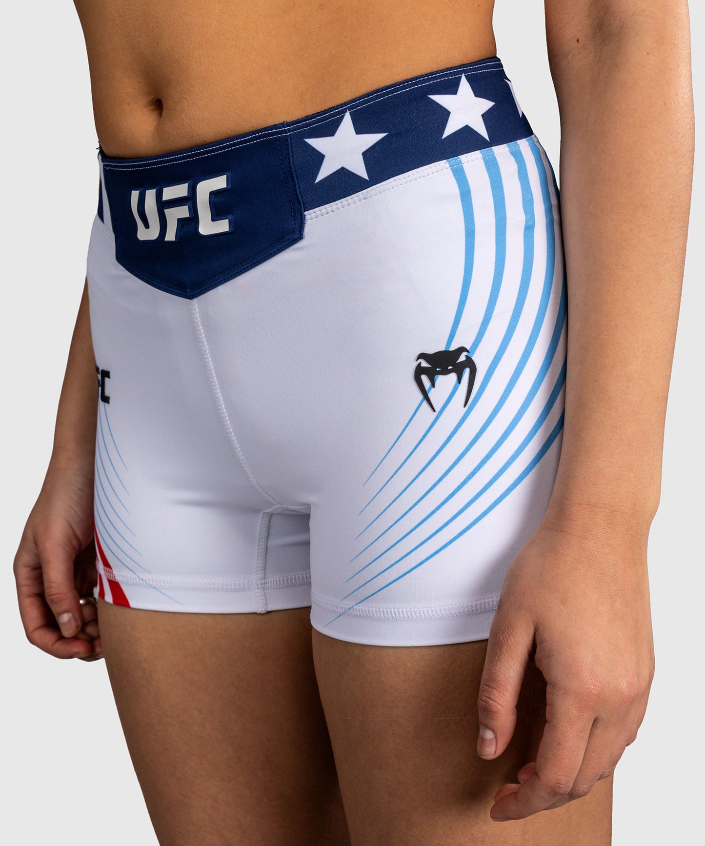 Women's Official UFC Freedom 250 by Venum White Authentic Short Fit Vale Tudo Short