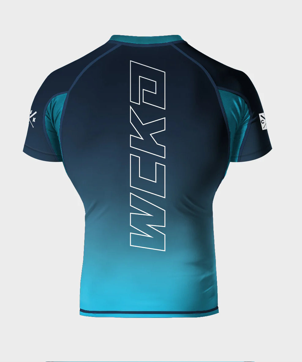 Wicked One Raw Kurzarm-Rashguard - Blau