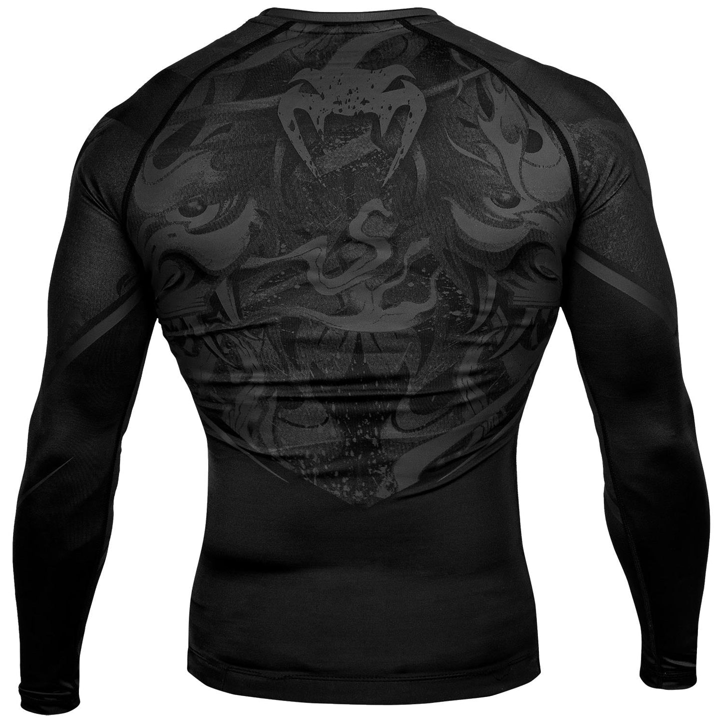 Rashguard Venum Devil - Manches longues - Noir/Noir