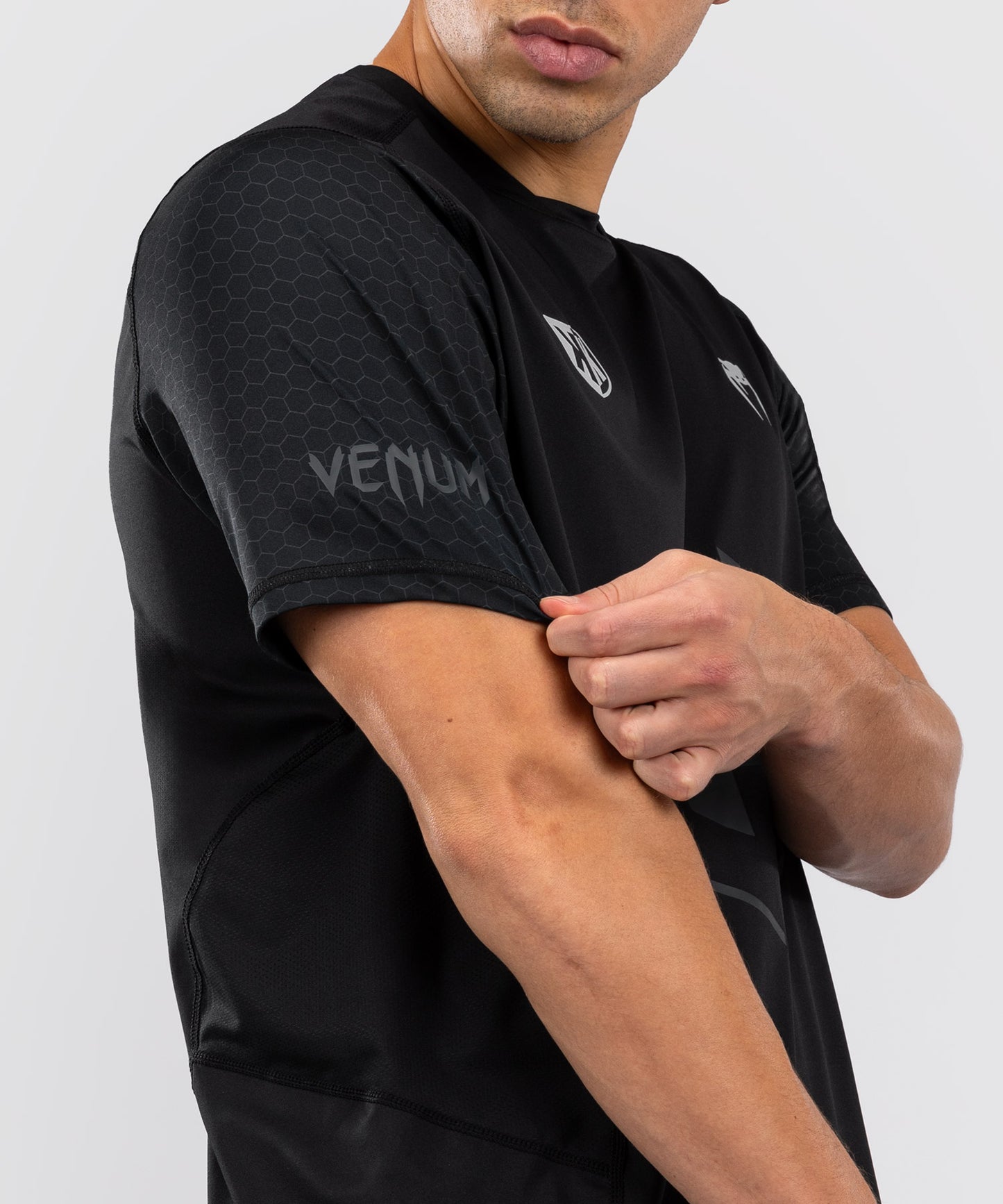 T-shirt Dry Tech Foot Korner x Venum Hexagon MMA Noir/Argent