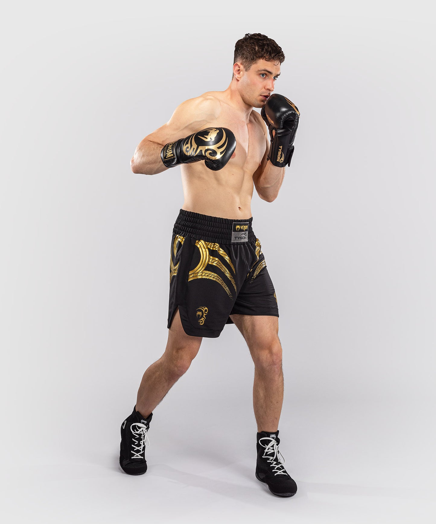Venum x Mike Tyson Tiger Pantalón Corto de Boxeo Tiger - Negro/Oro