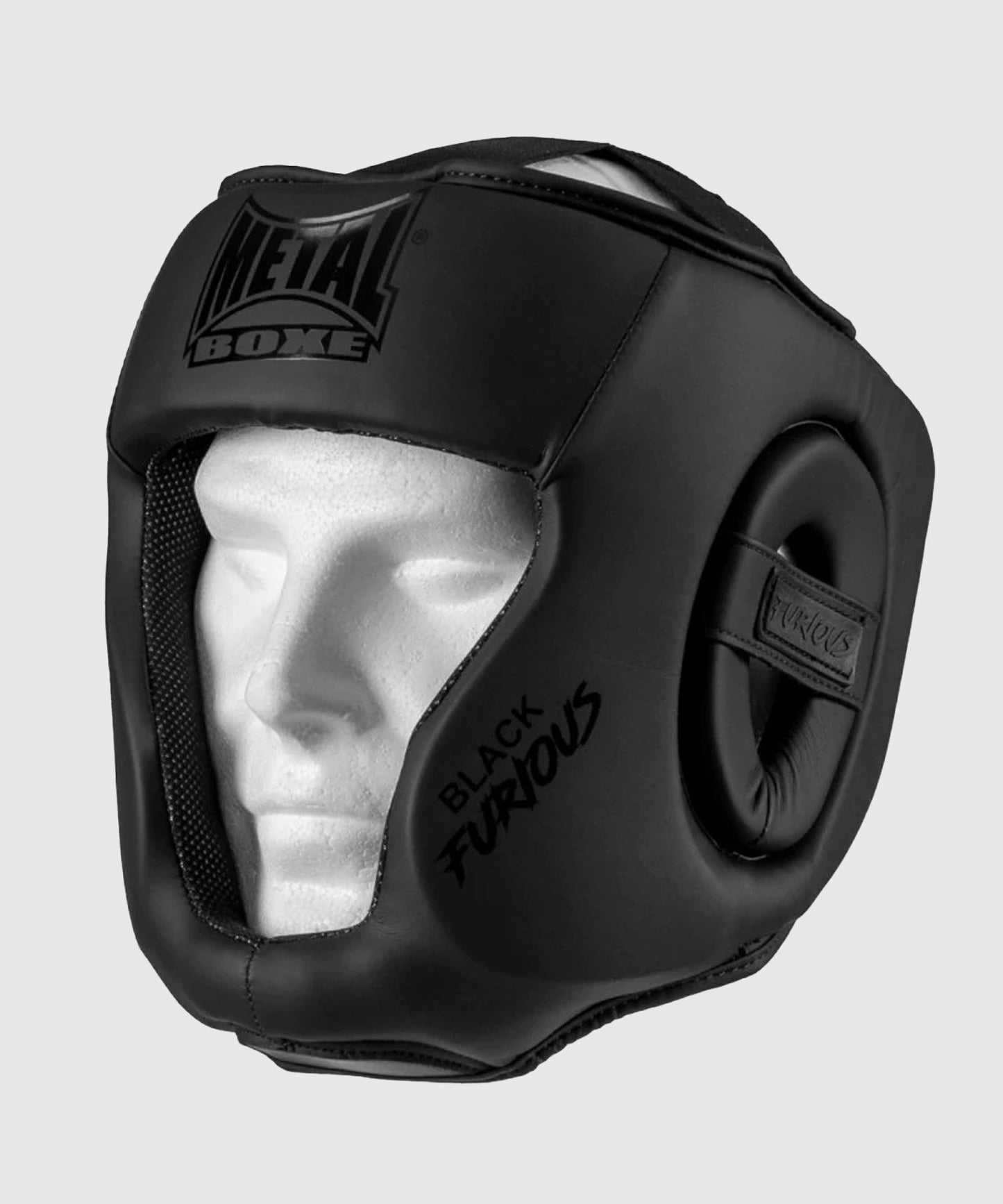 Metal Boxe Integral Metal Furious Casco de Boxeo - Negro