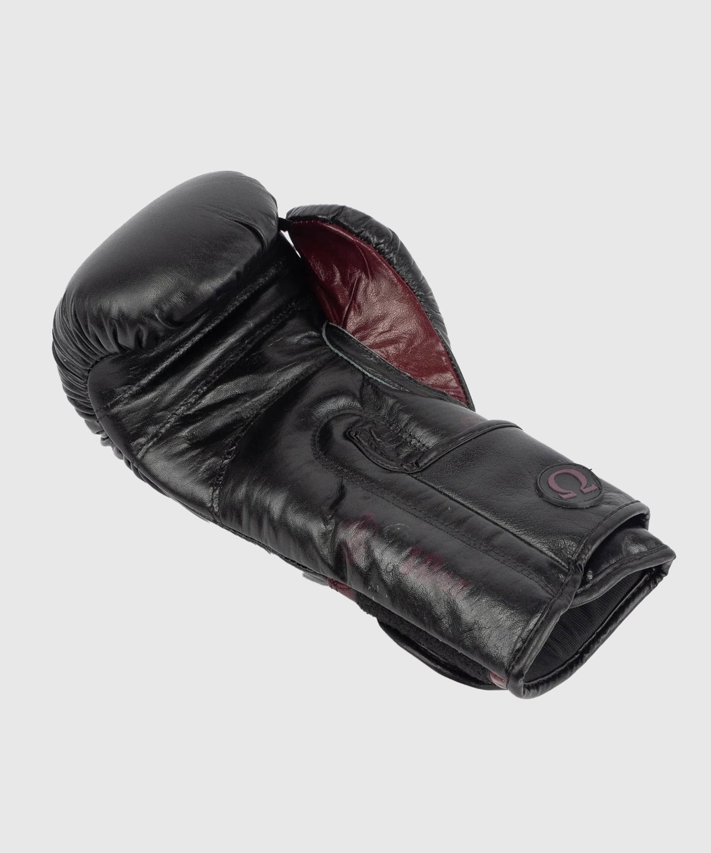 Metal Boxe Metal Omega Leather Boxing Gloves - Black/Bordeaux