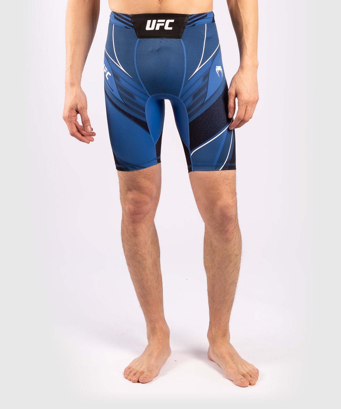 Men's UFC Venum Authentic Fight Night Compression Short - Long Cut - Blue