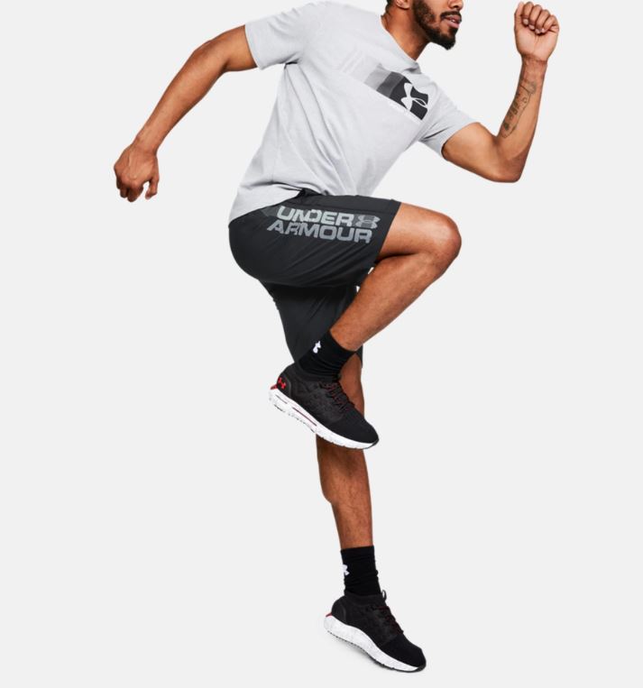 Short Under Armour Woven Graphic Wordmark - Noir